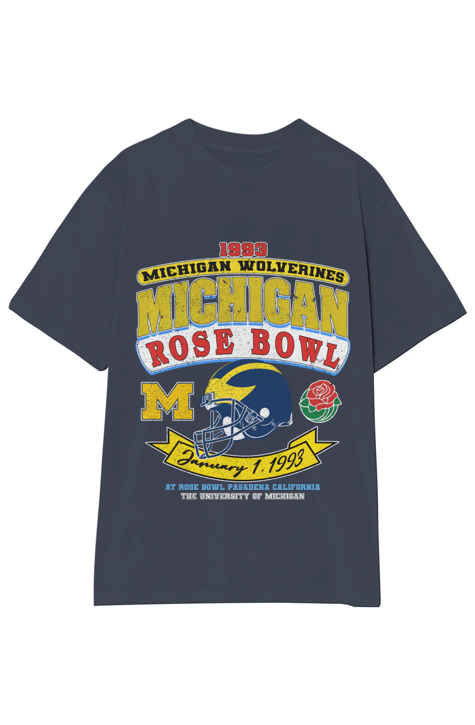 1993 MICHIGAN WOLVERINES ROSE BOWL VINTAGE TEE - Image 14
