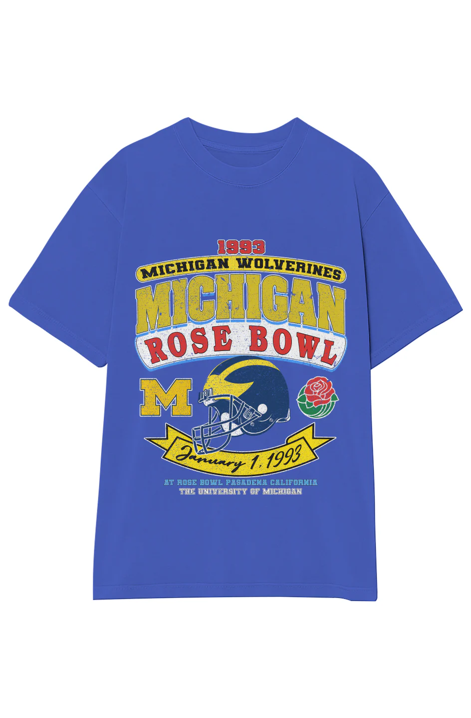 1993 MICHIGAN WOLVERINES ROSE BOWL VINTAGE TEE - Image 15