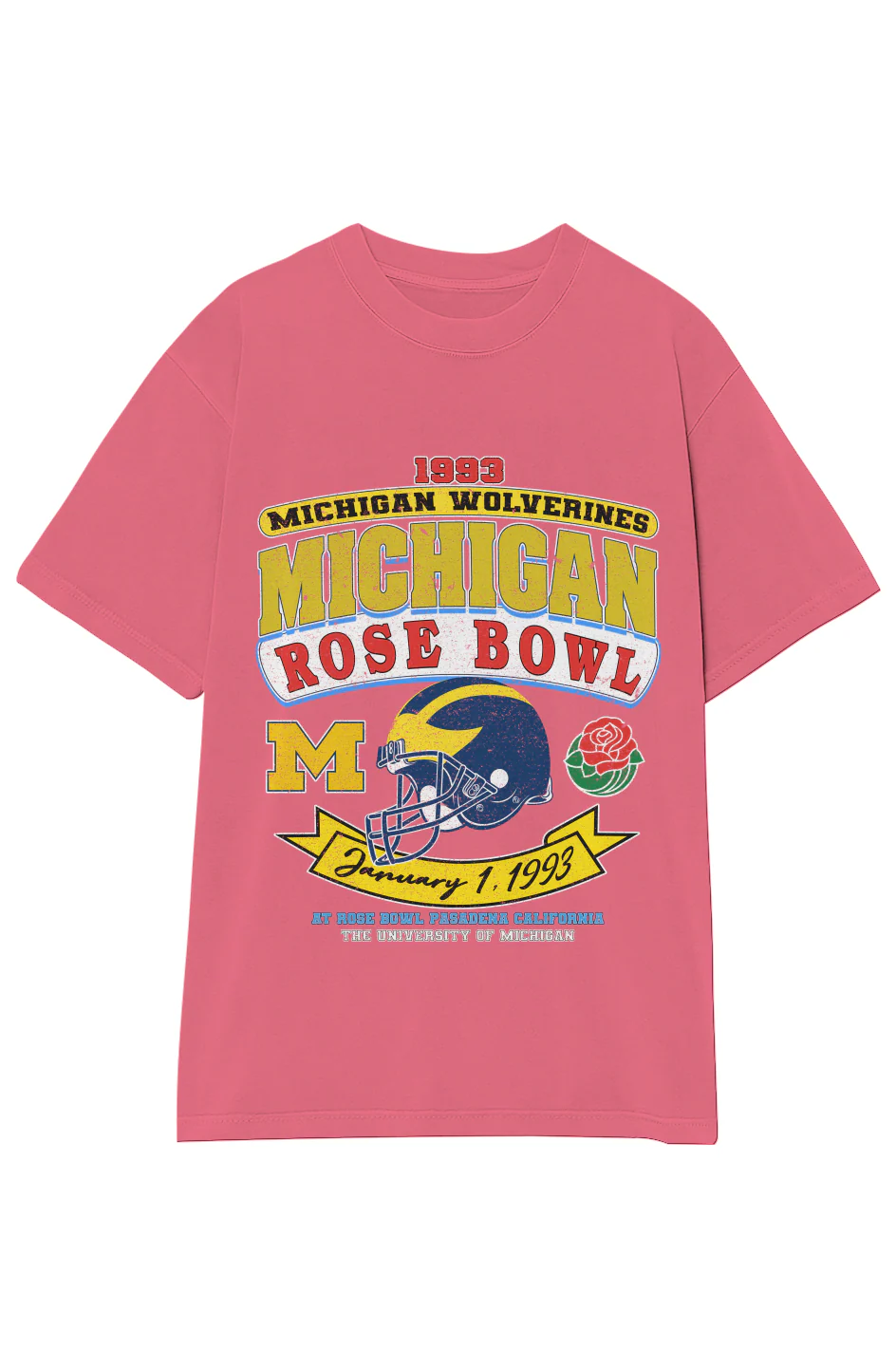 1993 MICHIGAN WOLVERINES ROSE BOWL VINTAGE TEE - Image 18