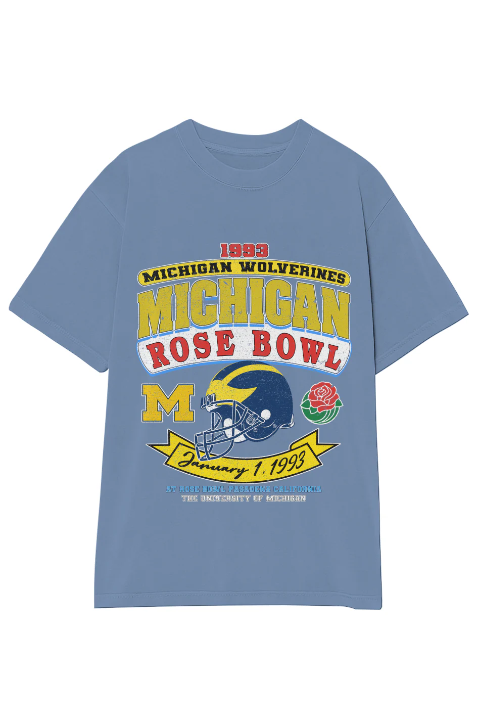 1993 MICHIGAN WOLVERINES ROSE BOWL VINTAGE TEE - Image 19