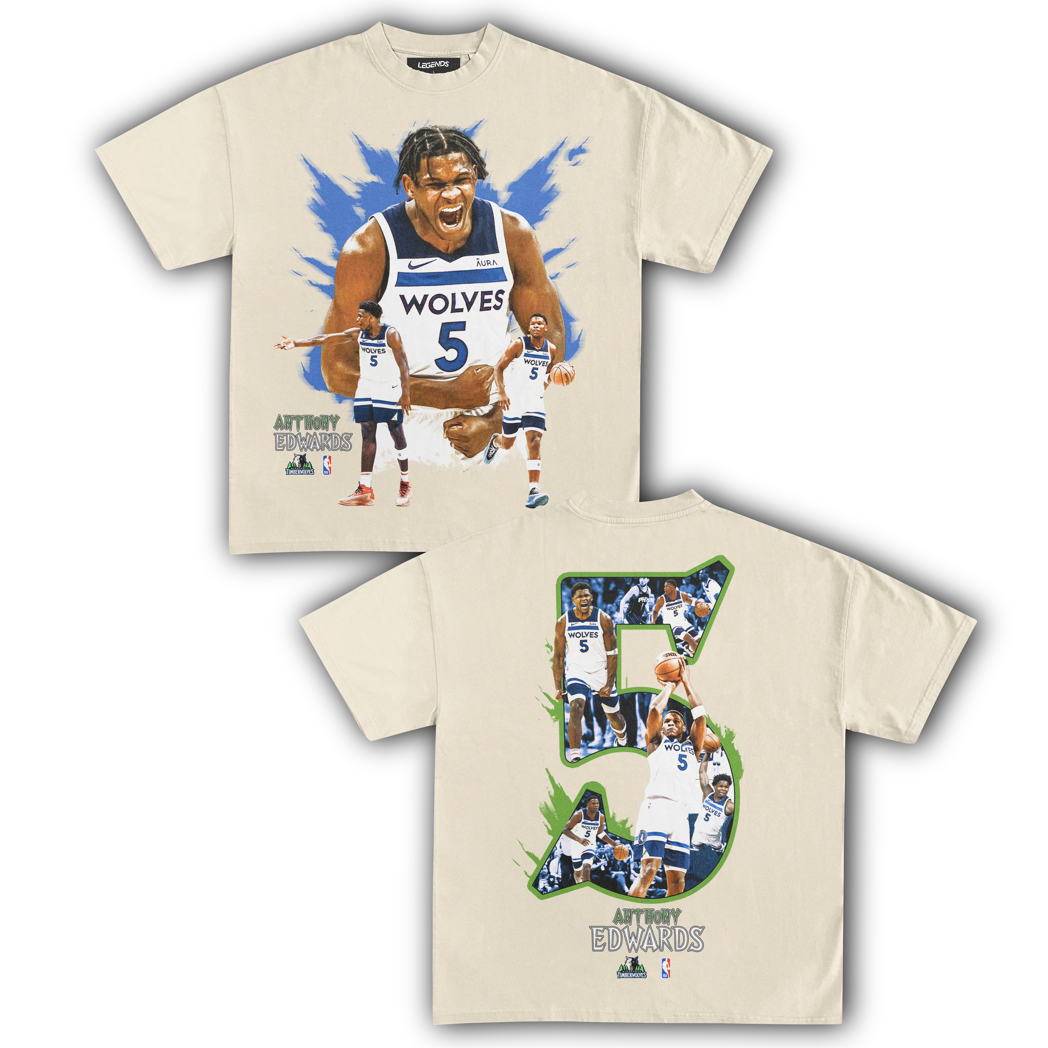 ANTHONY EDWARDS TEE (Double Sided) - Image 3