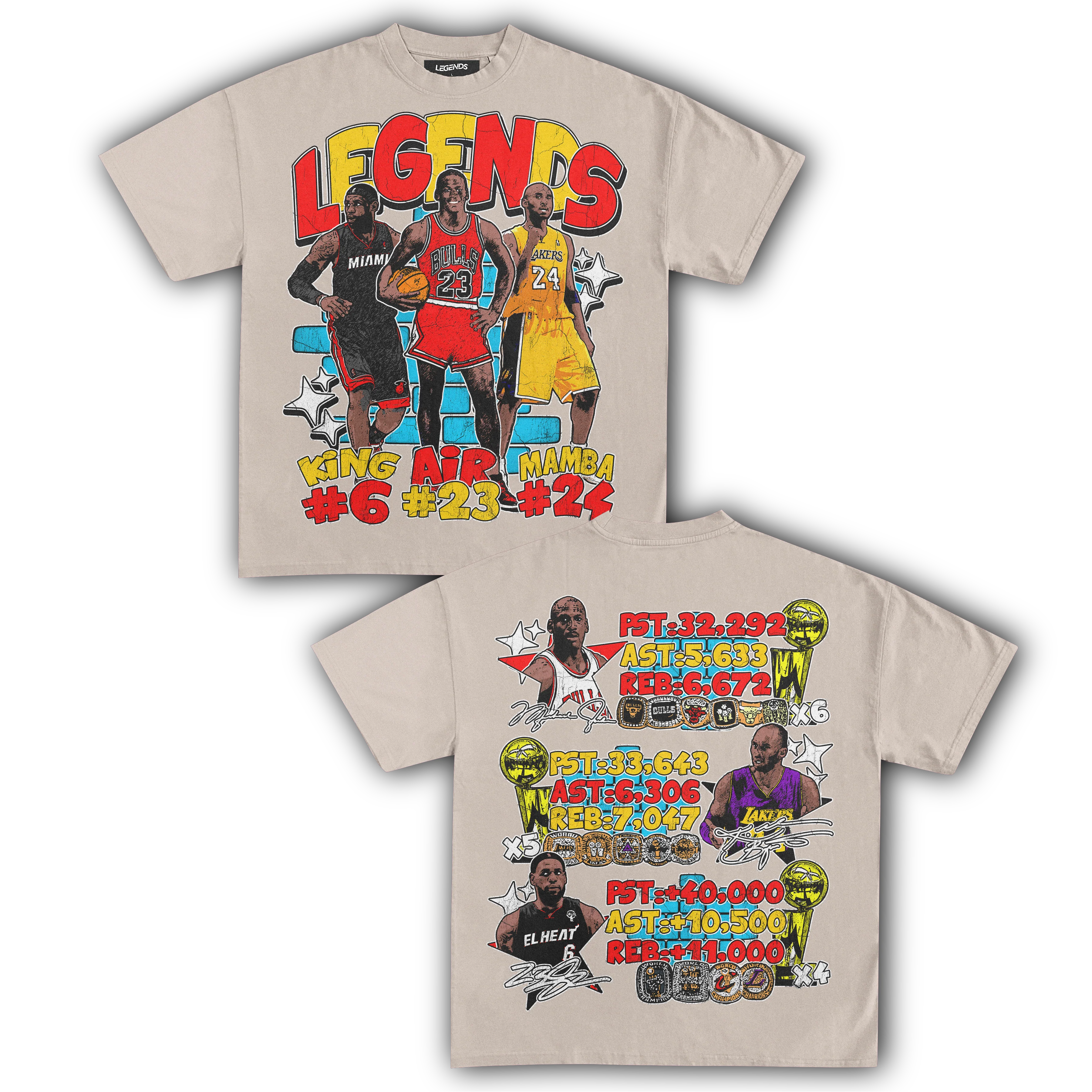 BASKETBALL LEGENDS TEE (Double Sided) - Image 10