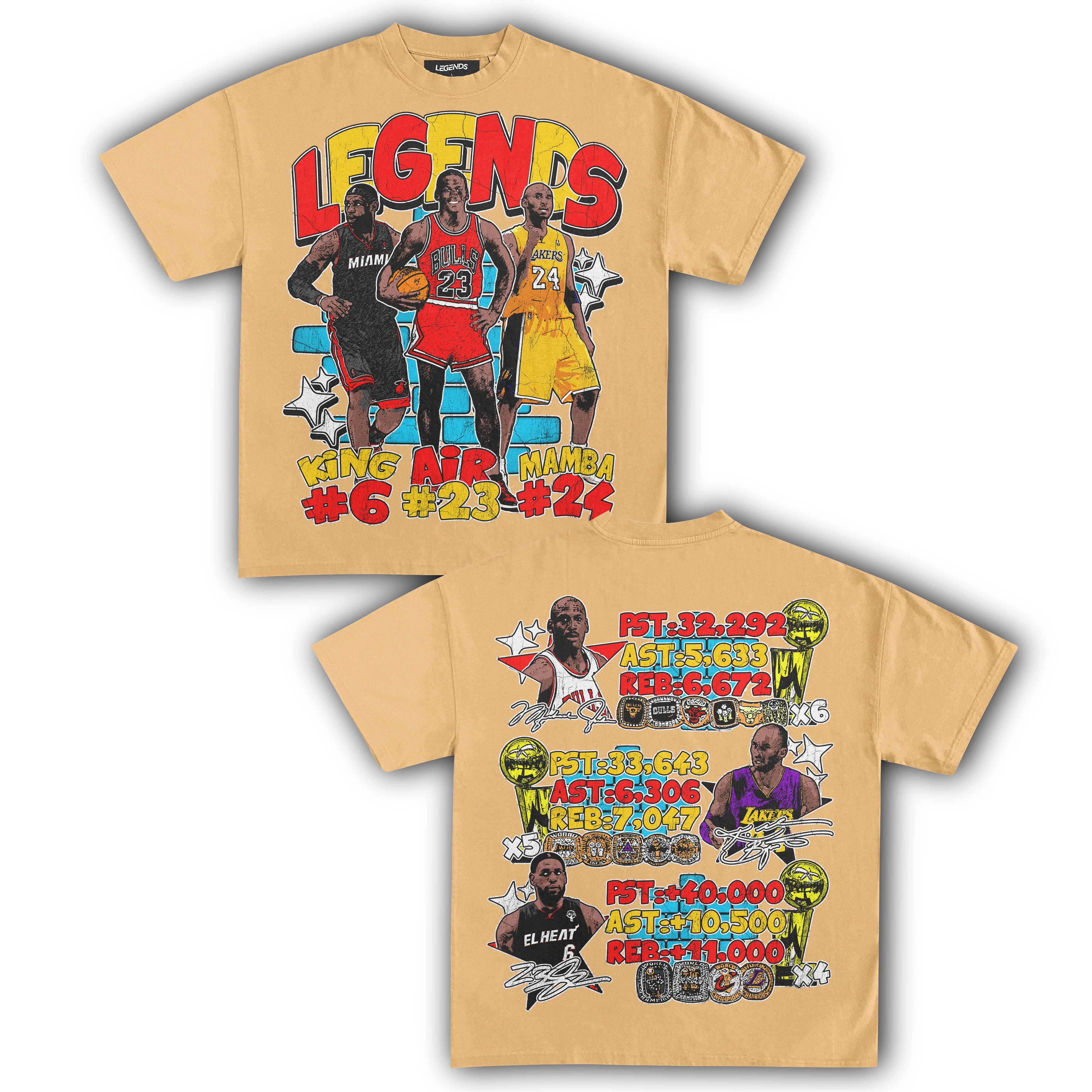 BASKETBALL LEGENDS TEE (Double Sided) - Image 11