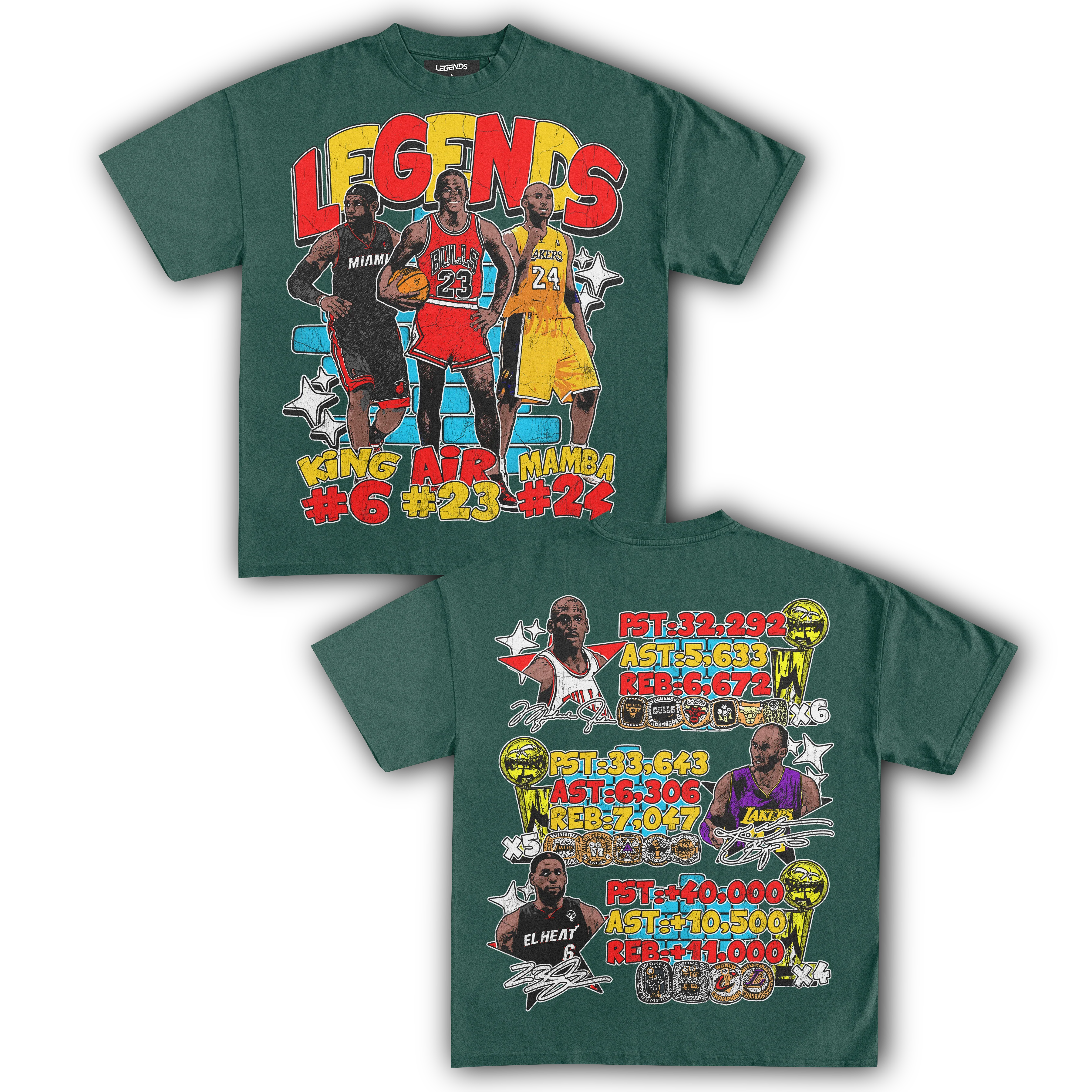 BASKETBALL LEGENDS TEE (Double Sided) - Image 12