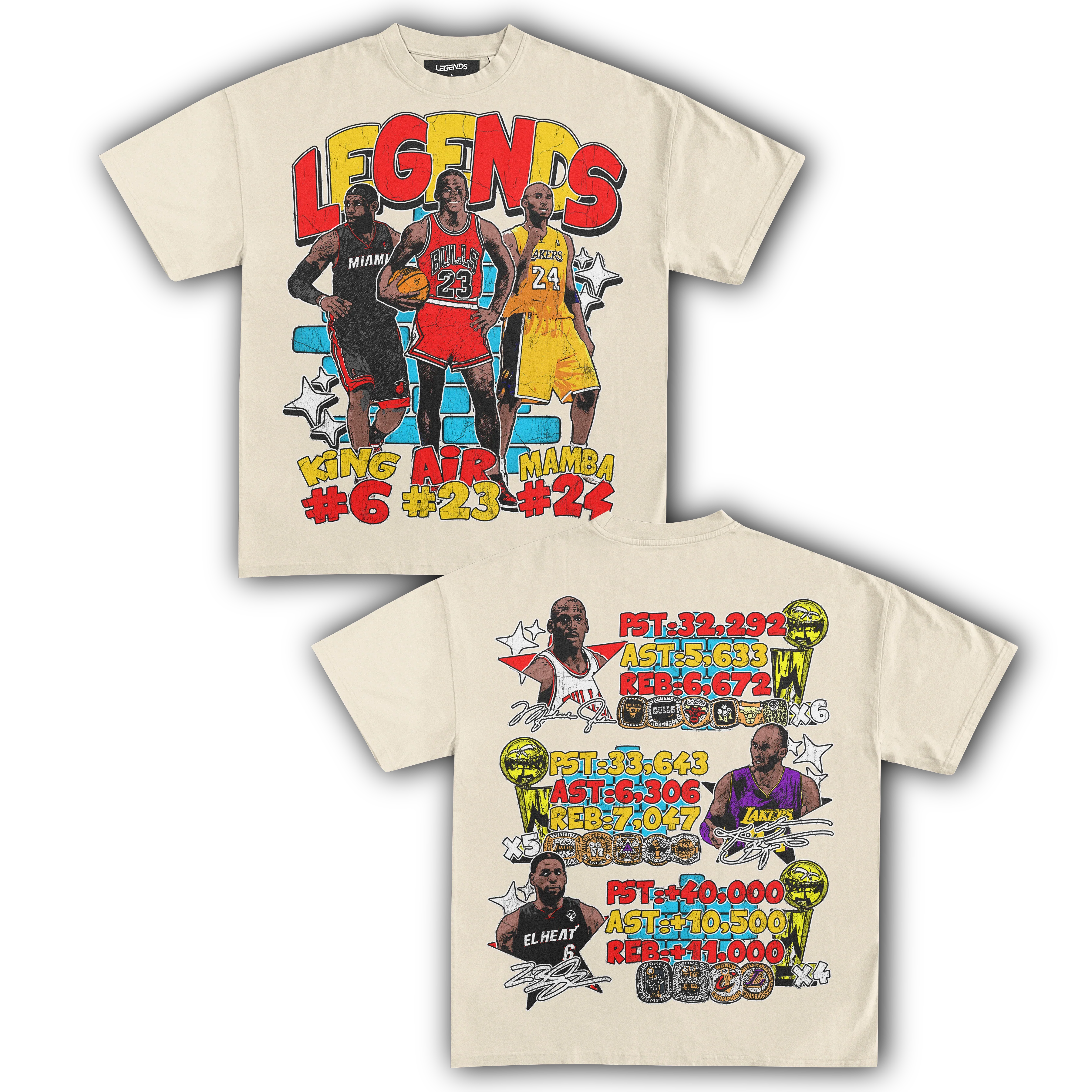 BASKETBALL LEGENDS TEE (Double Sided) - Image 4