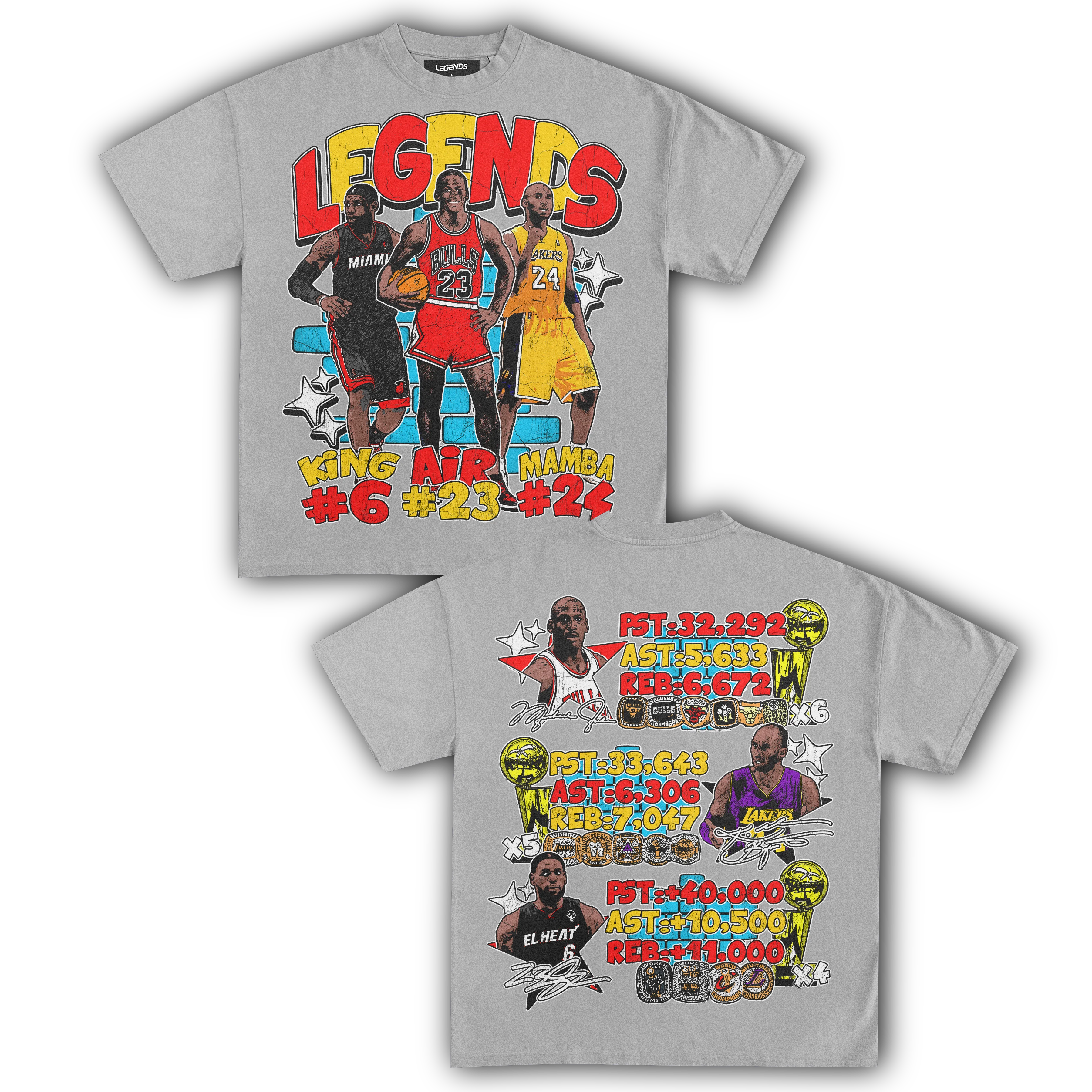 BASKETBALL LEGENDS TEE (Double Sided) - Image 6