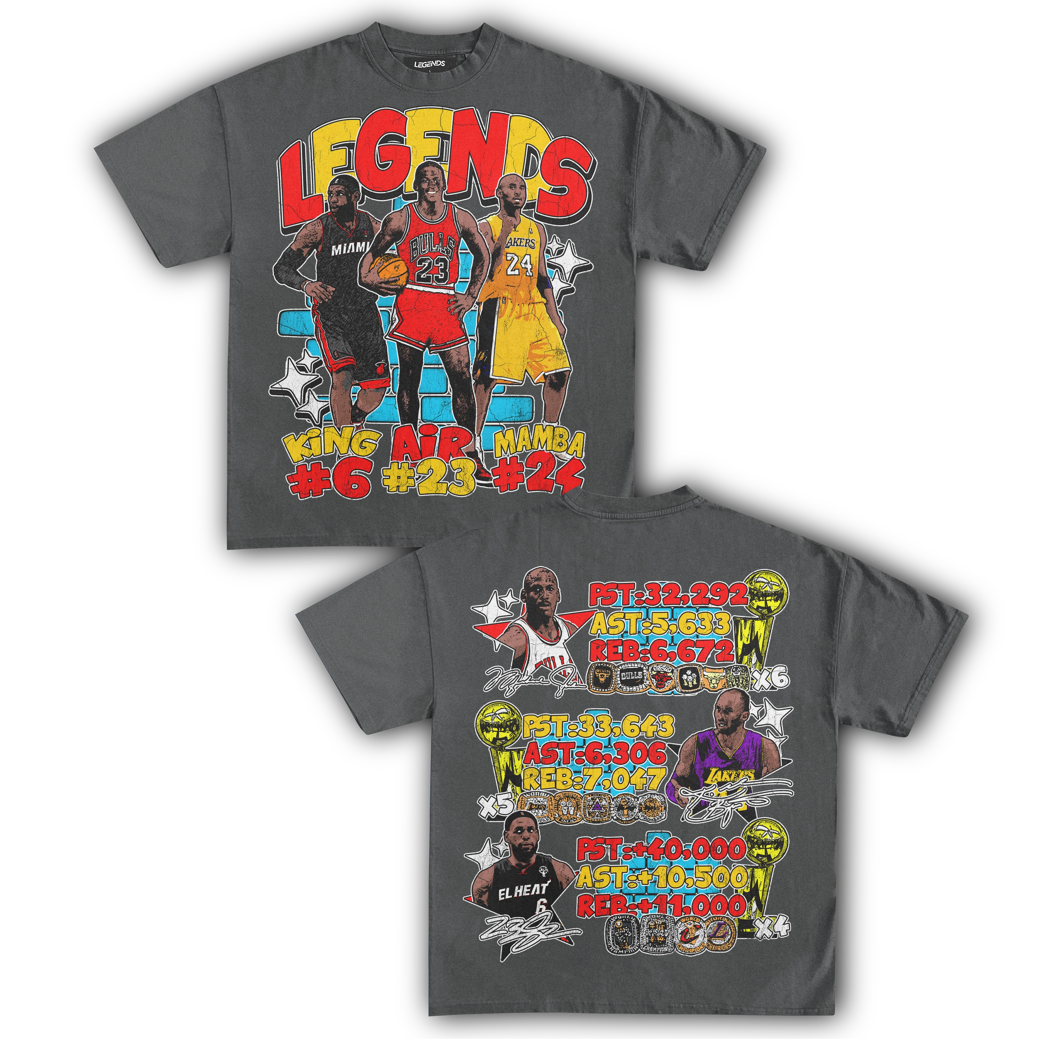 BASKETBALL LEGENDS TEE (Double Sided) - Image 8