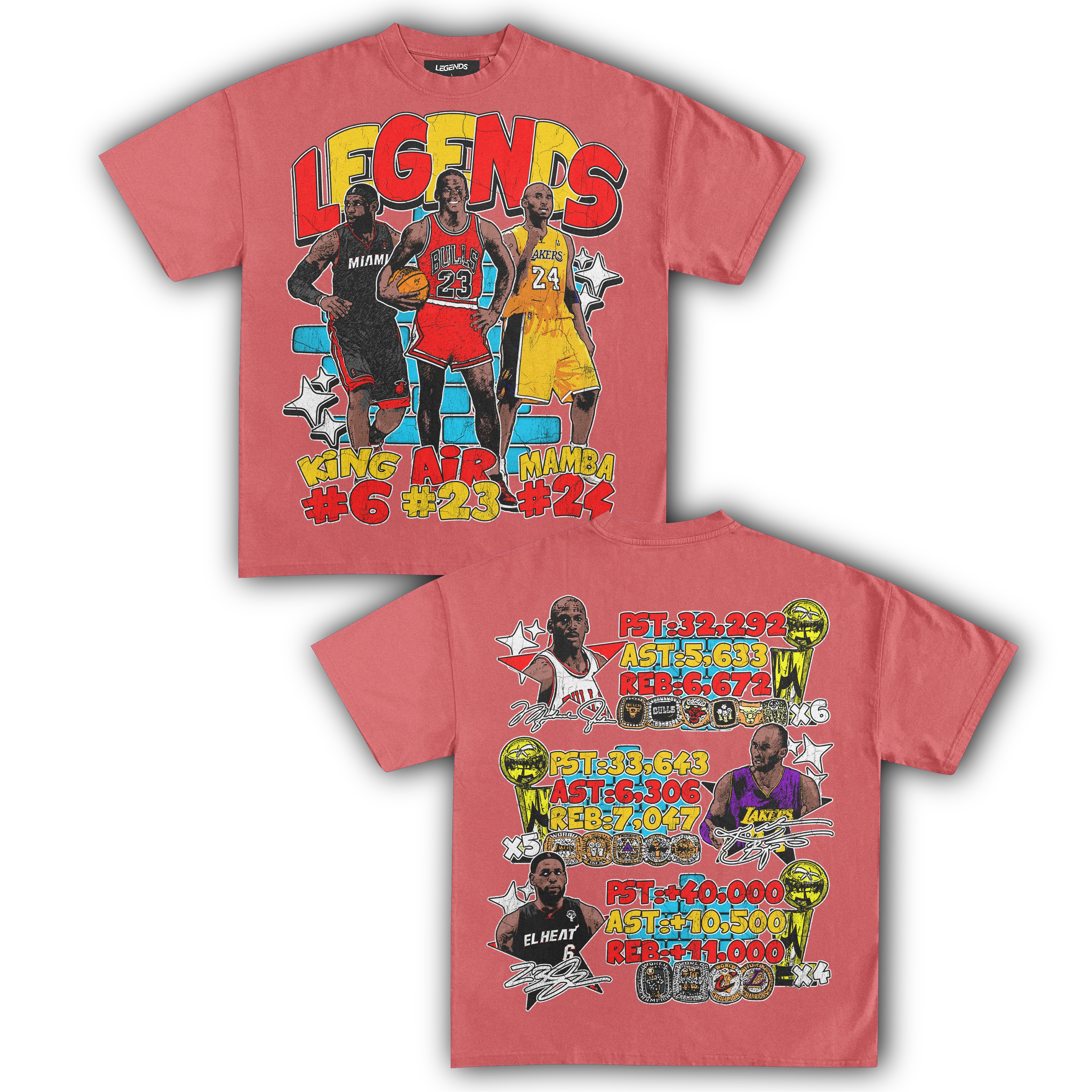 BASKETBALL LEGENDS TEE (Double Sided) - Image 9