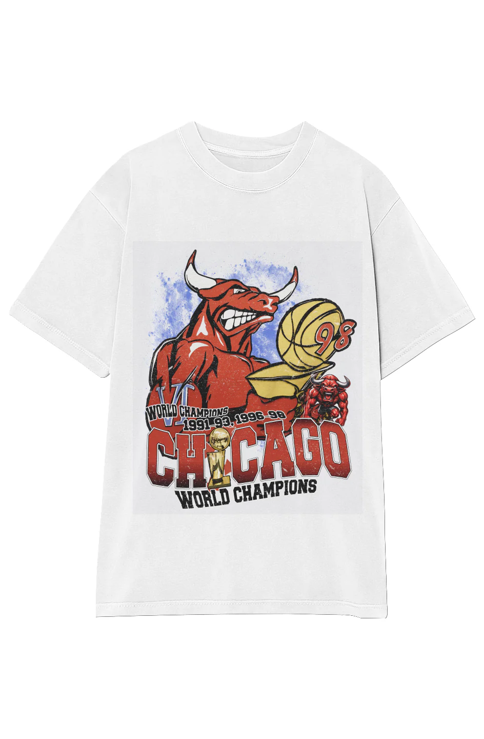 CHICAGO BULLS 6-TIME CHAMPIONS VINTAGE TEE - Image 12