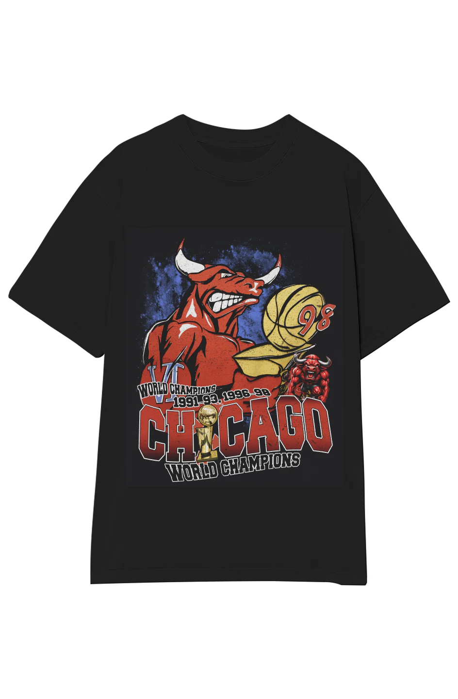 CHICAGO BULLS 6-TIME CHAMPIONS VINTAGE TEE - Image 14