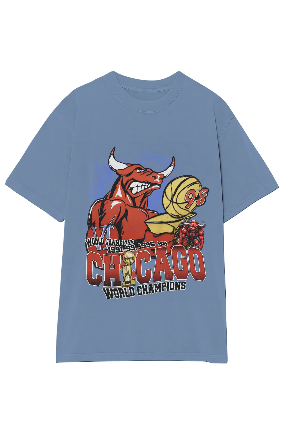 CHICAGO BULLS 6-TIME CHAMPIONS VINTAGE TEE - Image 20