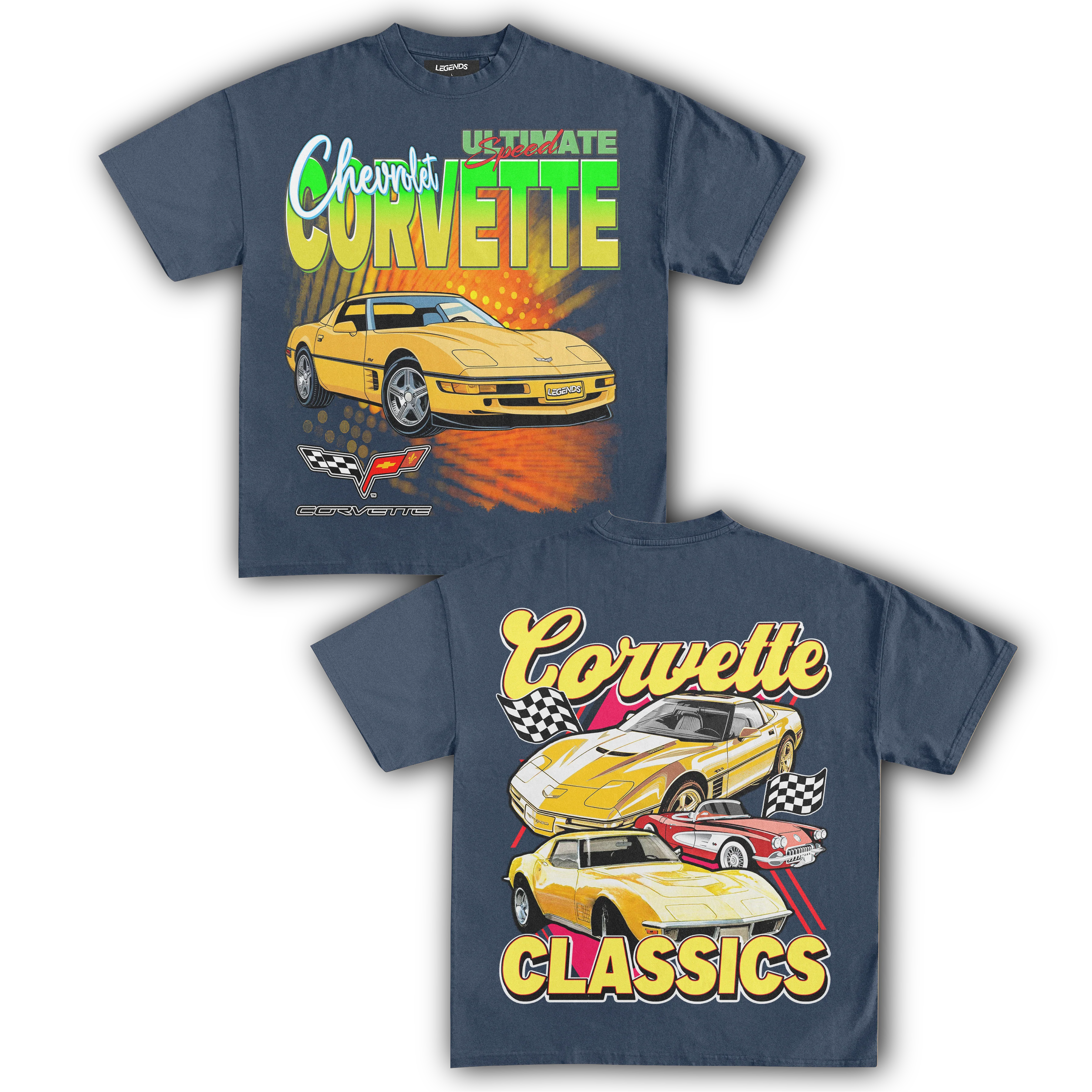 CORVETTE ULTIMATE SPEED CLASSICS TEE (Double Sided) - Image 4