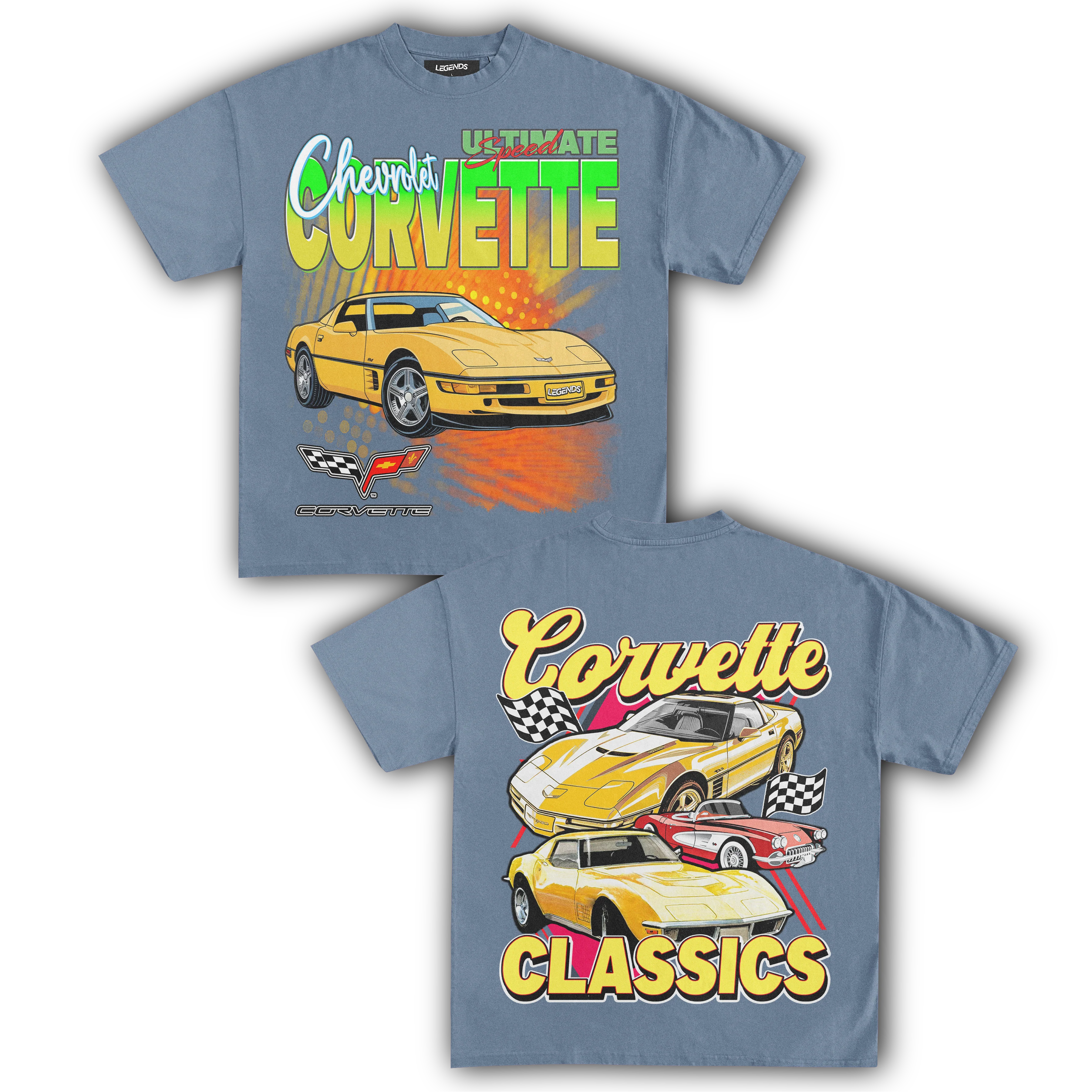 CORVETTE ULTIMATE SPEED CLASSICS TEE (Double Sided) - Image 6