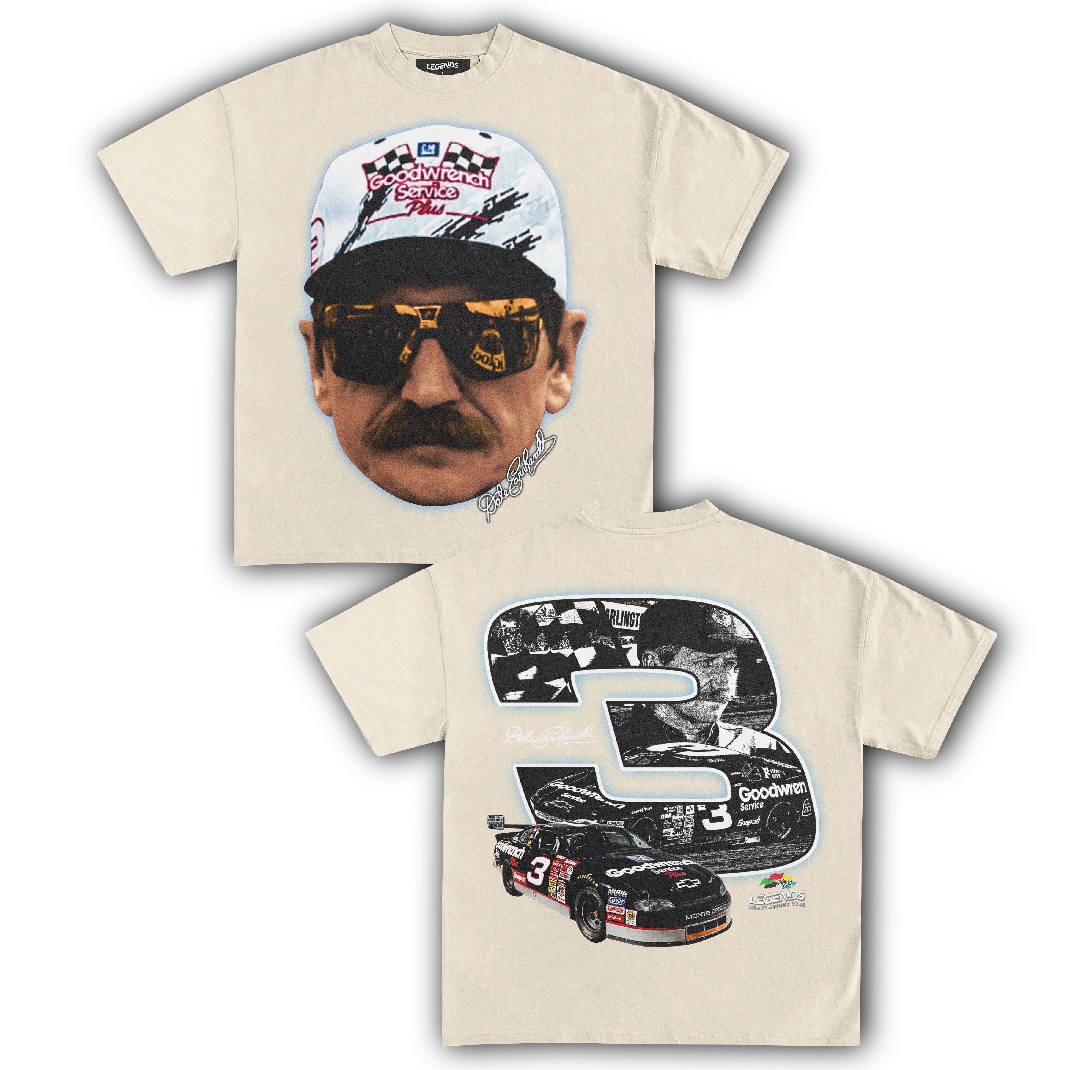 DALE EARNHARDT BIG 3 TEE (Double Sided) - Image 4