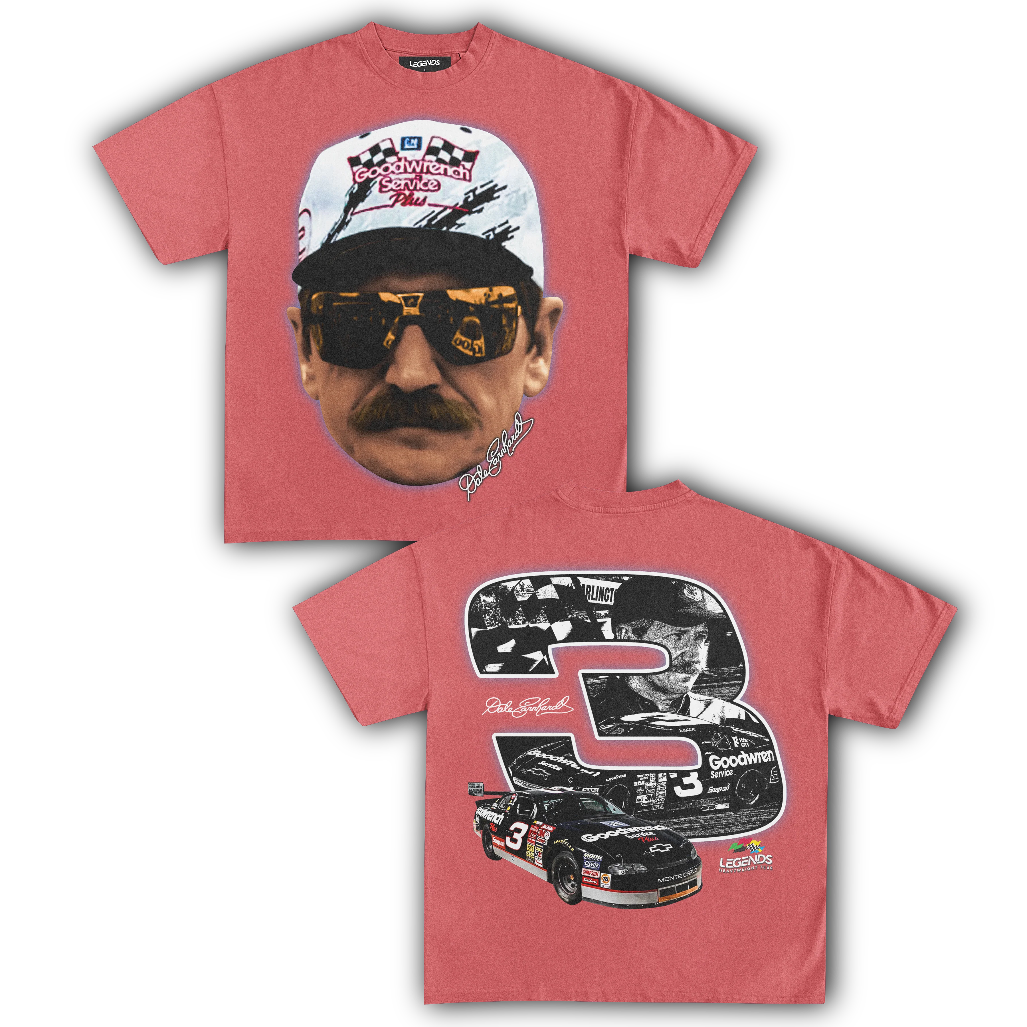 DALE EARNHARDT BIG 3 TEE (Double Sided) - Image 8