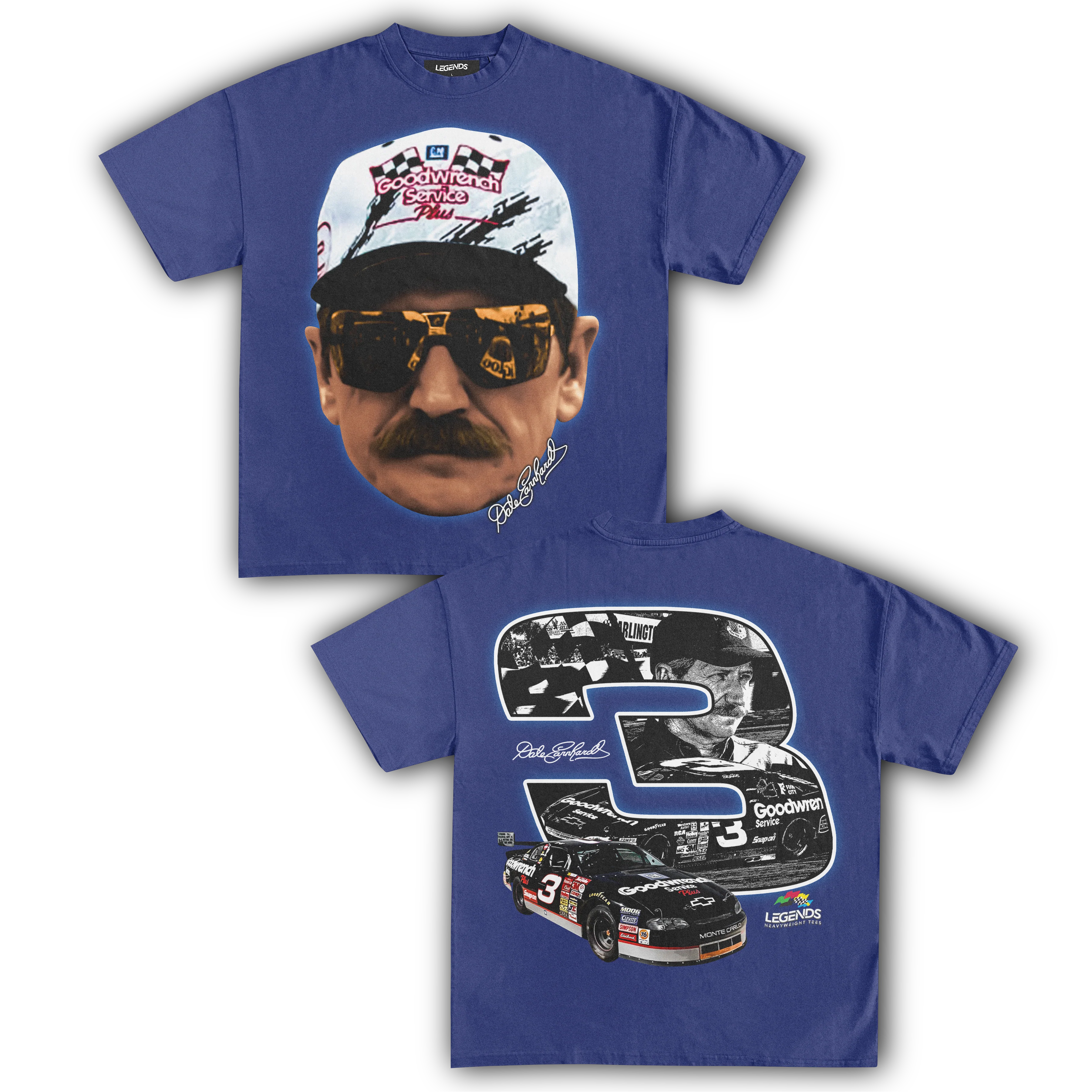 DALE EARNHARDT BIG 3 TEE (Double Sided) - Image 9