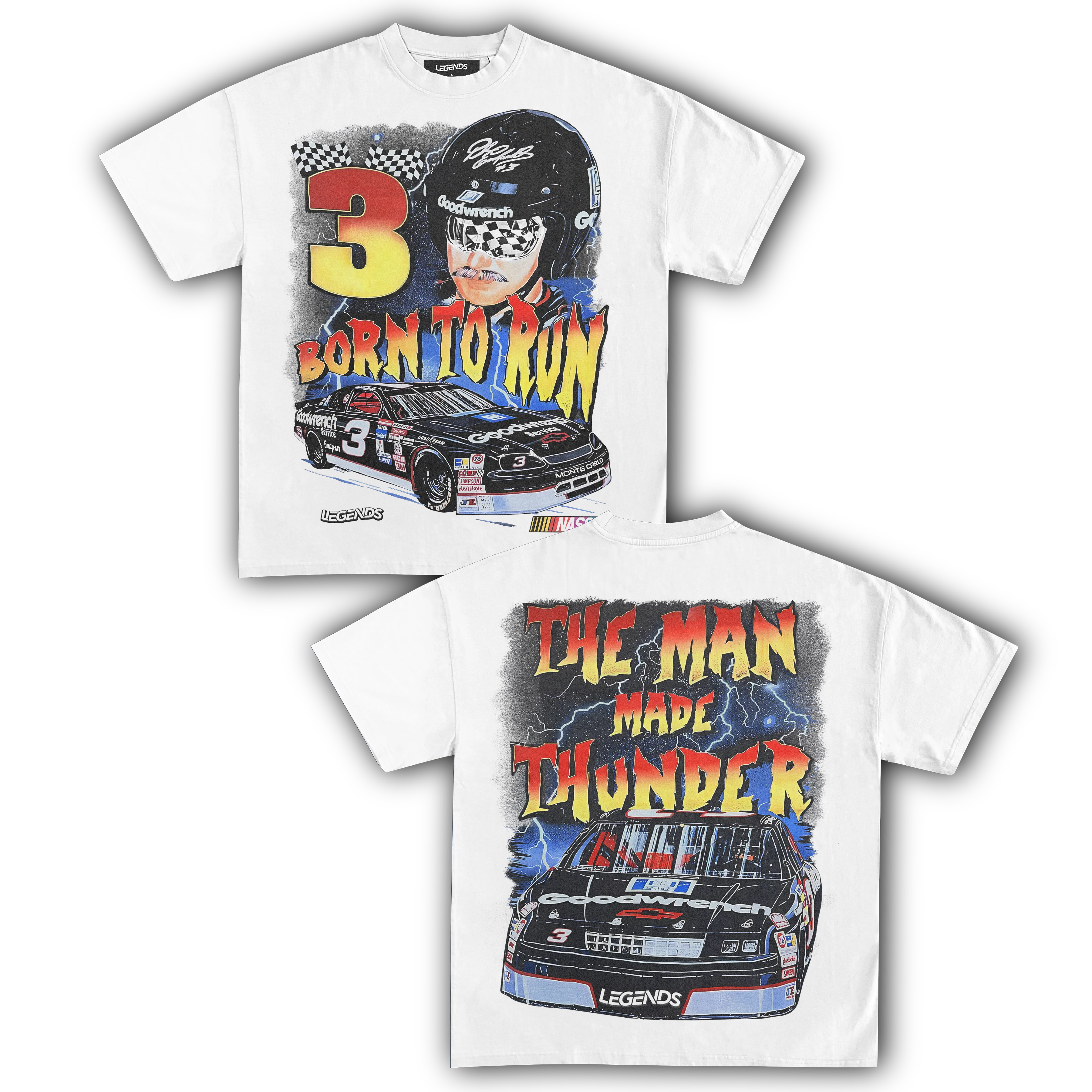 DALE EARNHARDT BORN TO RUN TEE (Double Sided) - Image 3