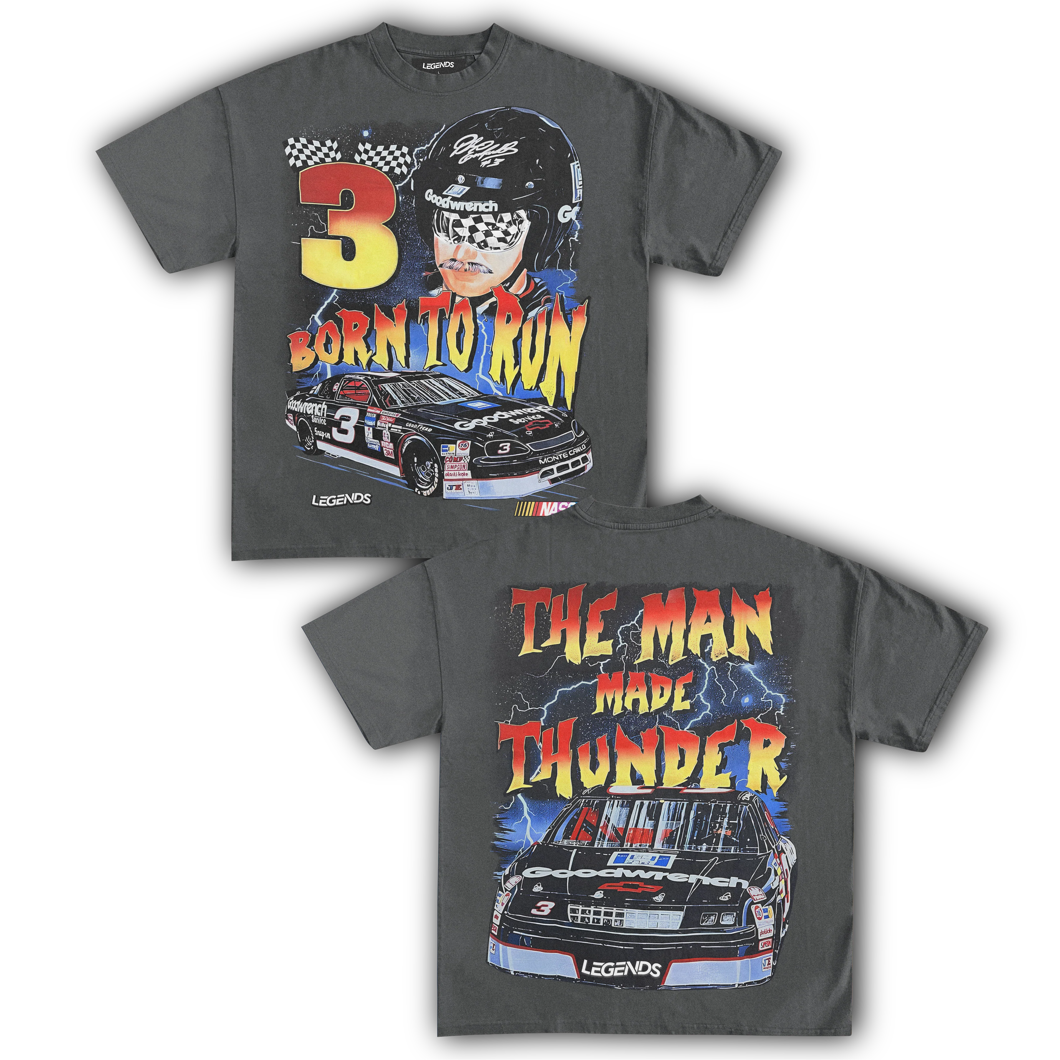 DALE EARNHARDT BORN TO RUN TEE (Double Sided) - Image 4