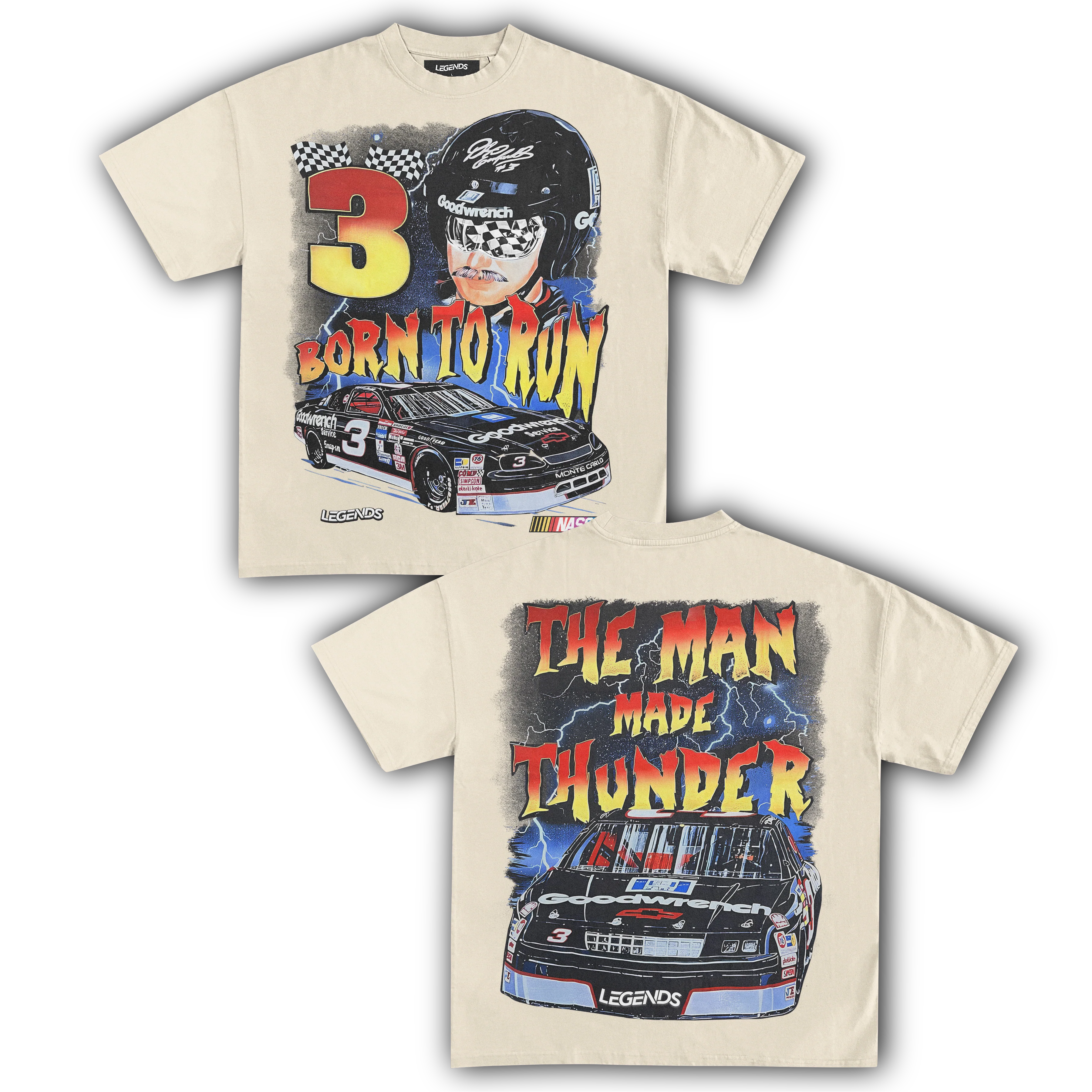 DALE EARNHARDT BORN TO RUN TEE (Double Sided) - Image 5