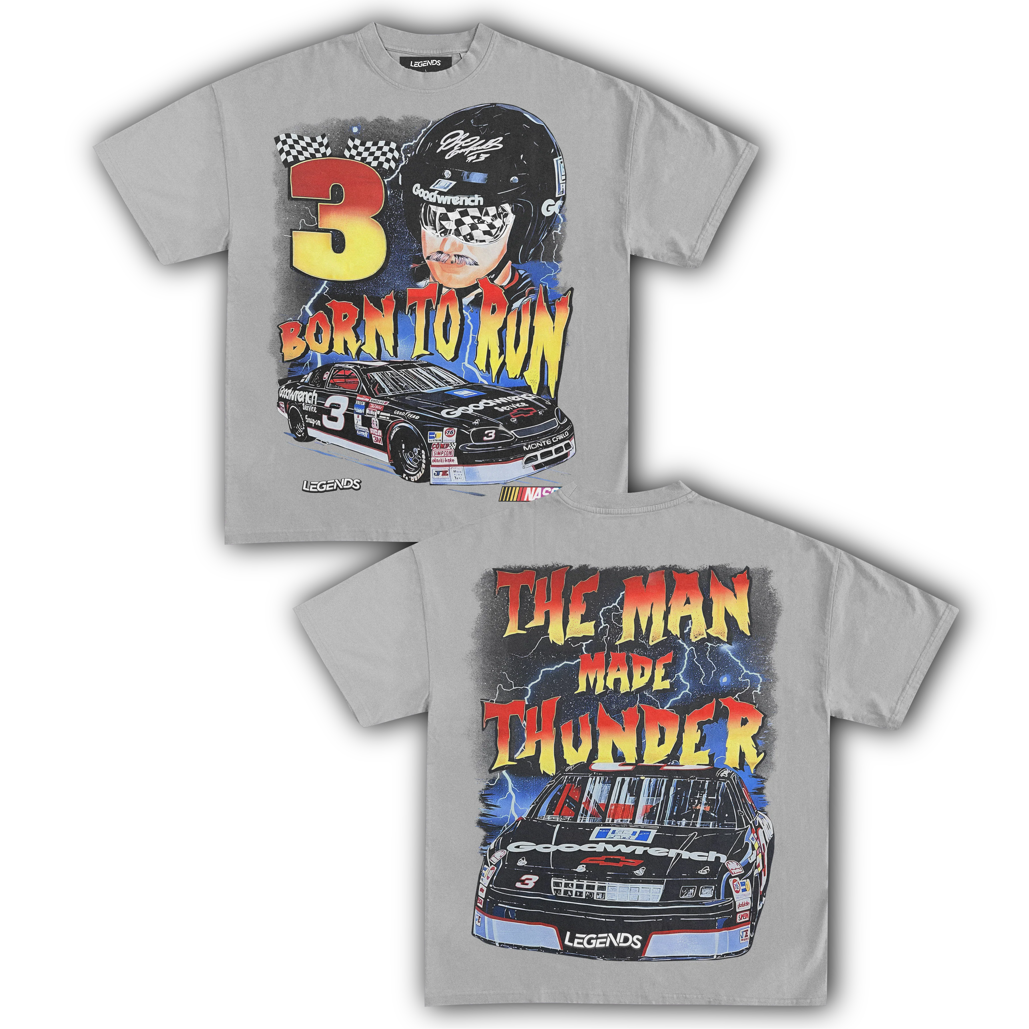 DALE EARNHARDT BORN TO RUN TEE (Double Sided) - Image 7