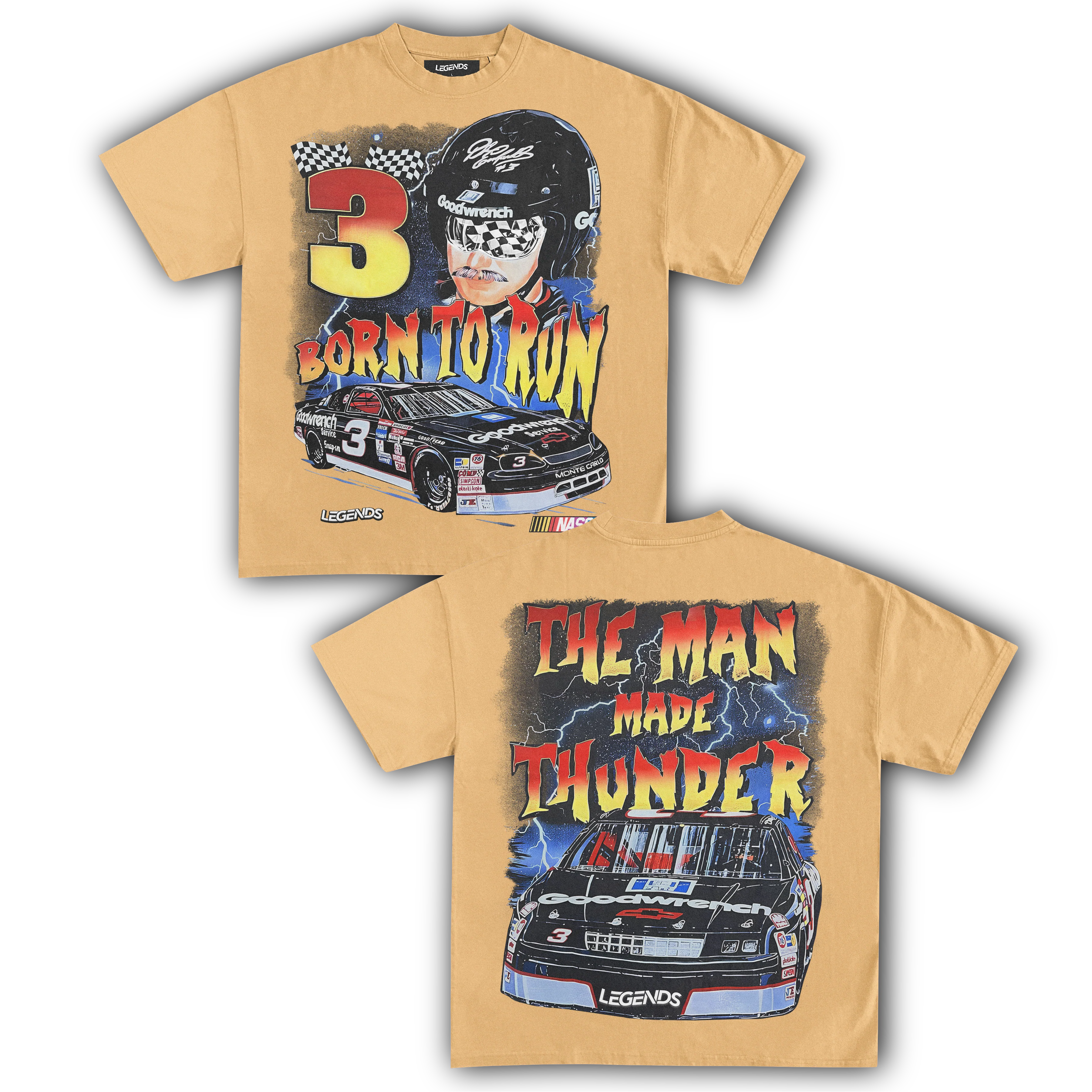 DALE EARNHARDT BORN TO RUN TEE (Double Sided) - Image 8