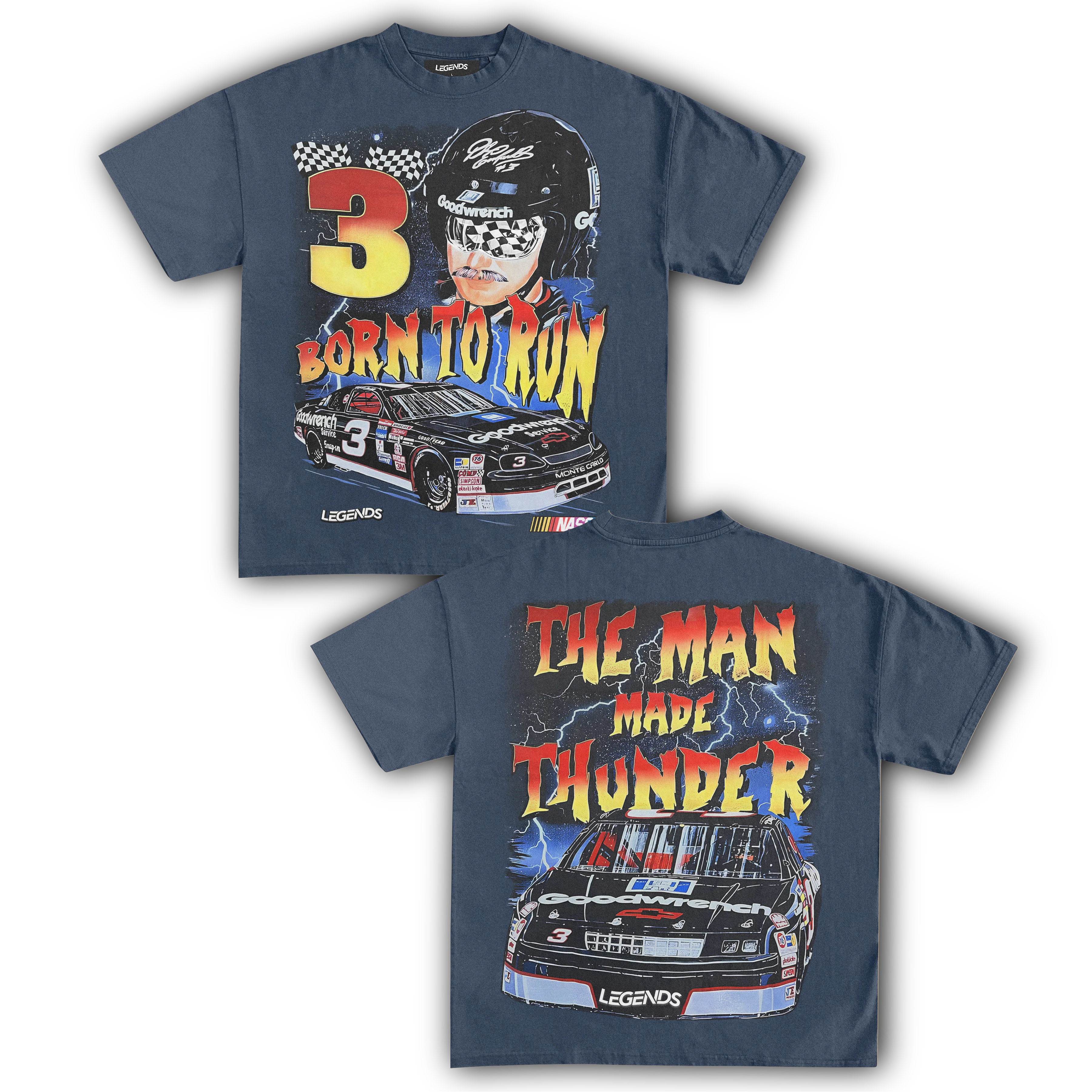 DALE EARNHARDT BORN TO RUN TEE (Double Sided) - Image 9