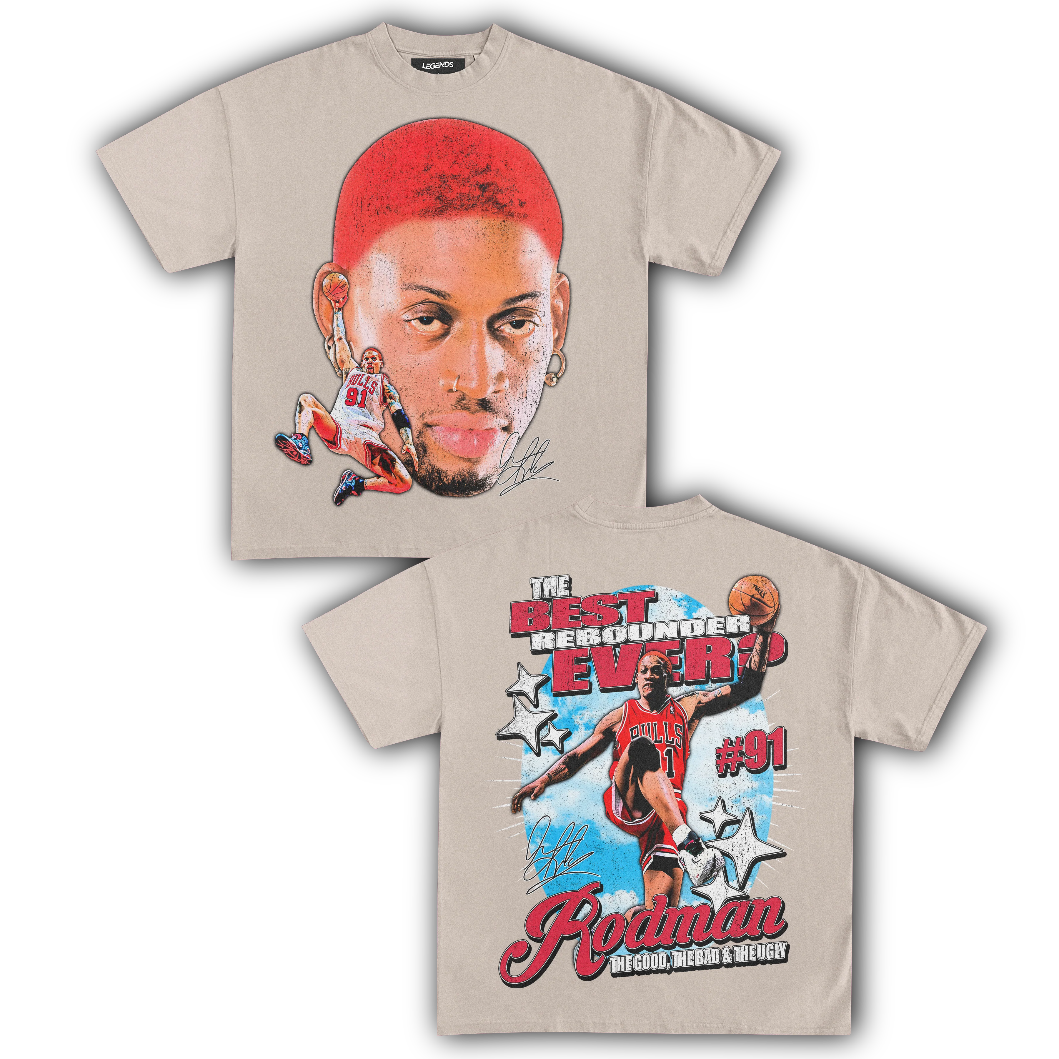 DENNIS RODMAN GOOD BAD UGLY TEE (Double Sided) - Image 10