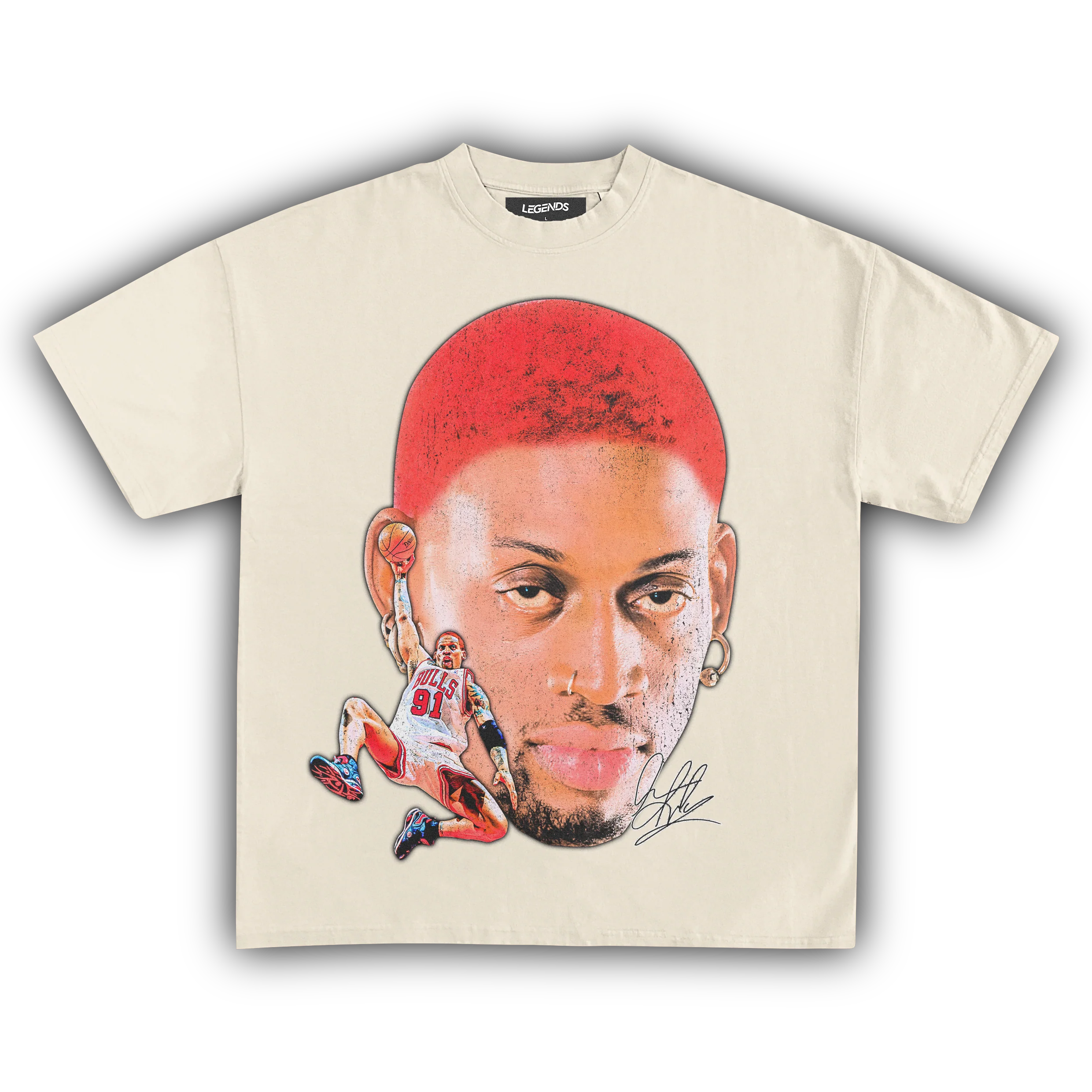 DENNIS RODMAN BIG FACE SLAM DUNK TEE - Image 3