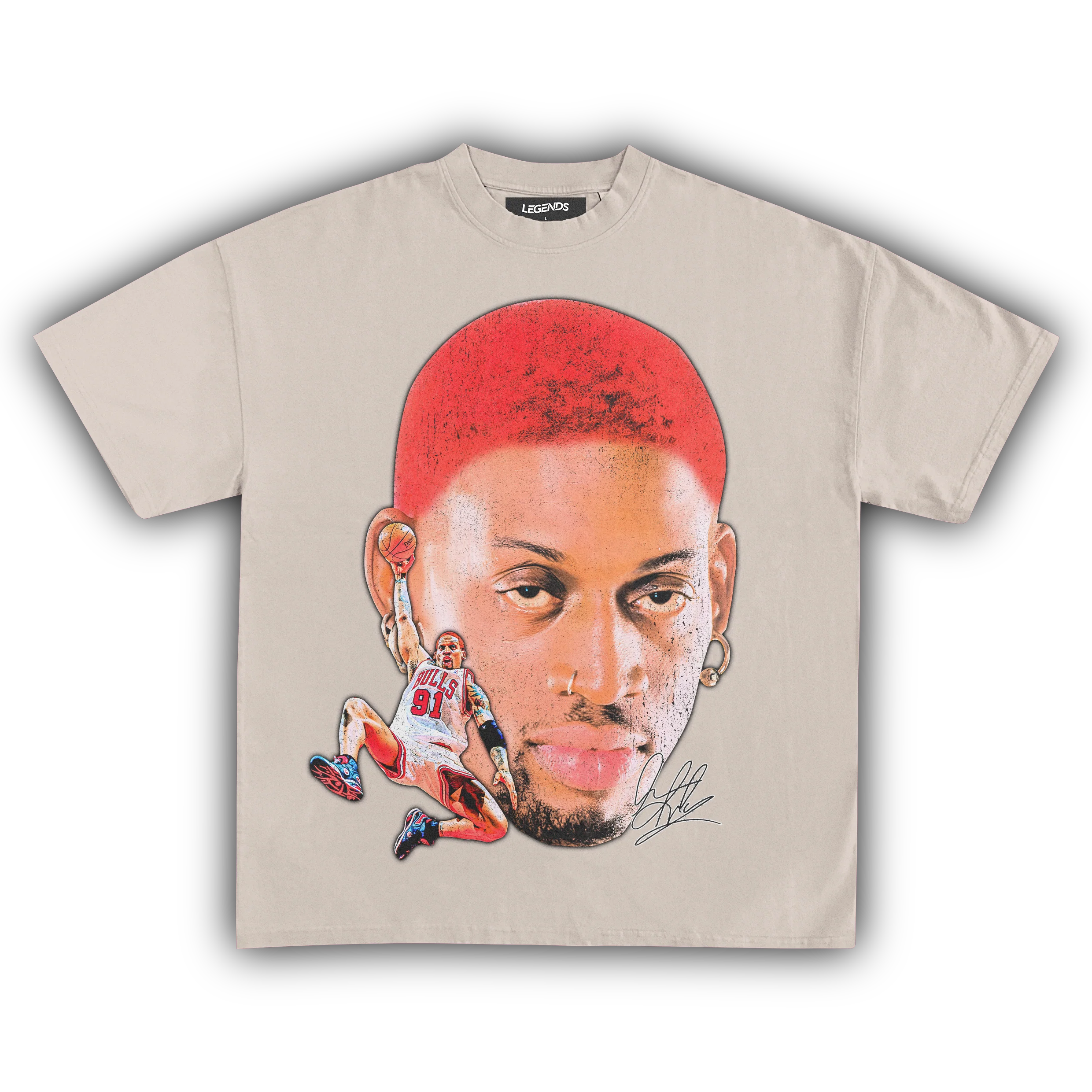 DENNIS RODMAN BIG FACE SLAM DUNK TEE - Image 8
