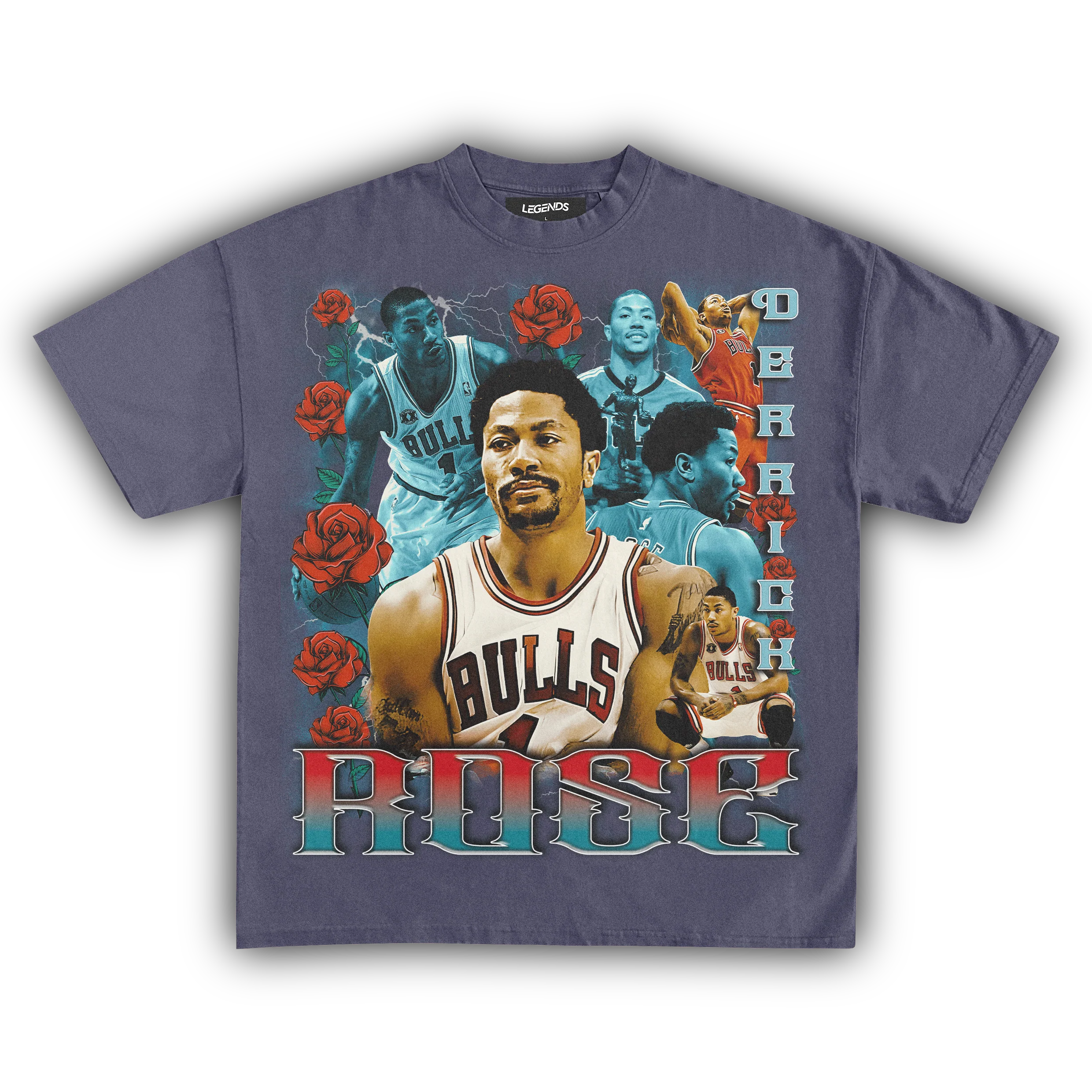DERRICK ROSE BULLS TEE - Image 4