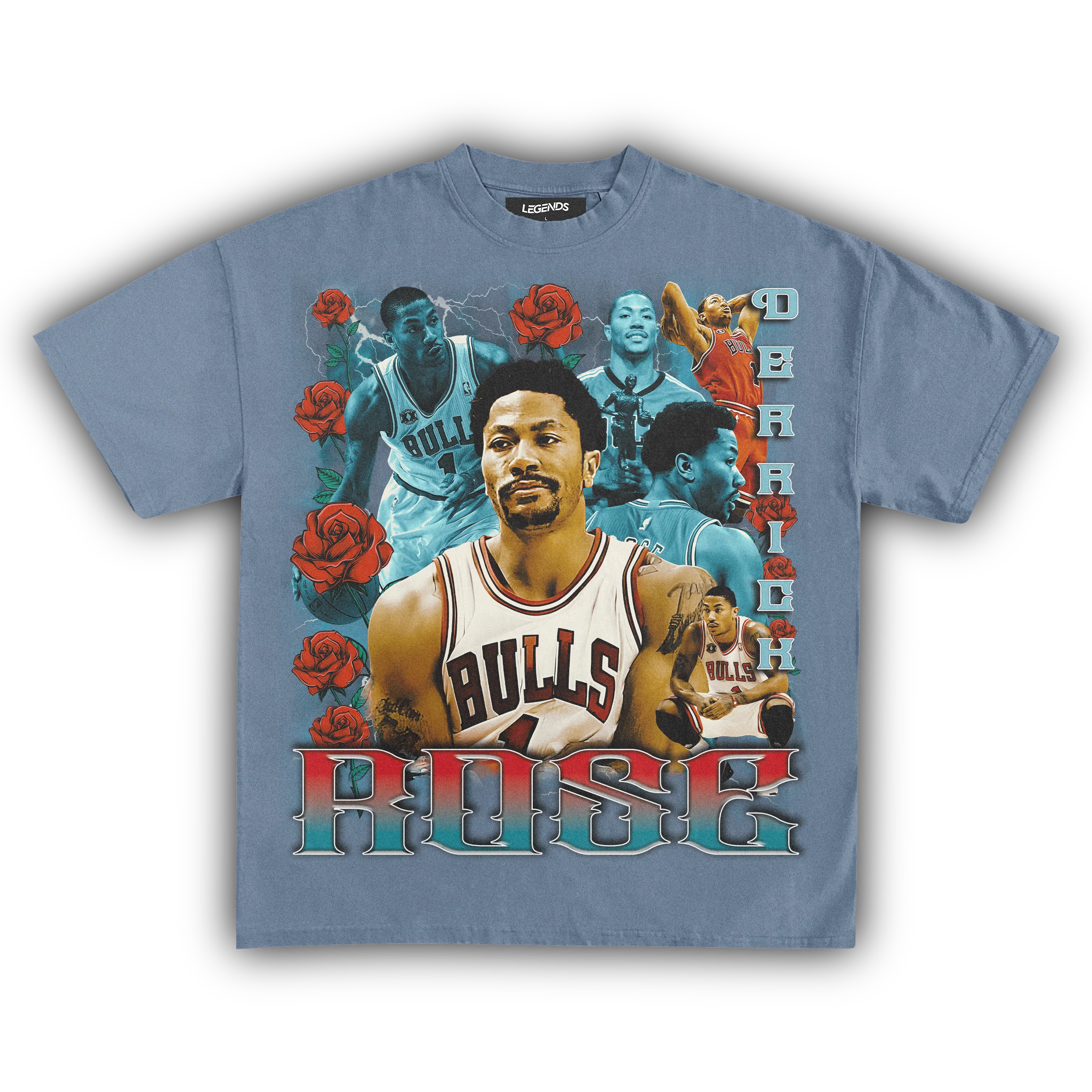 DERRICK ROSE BULLS TEE - Image 6
