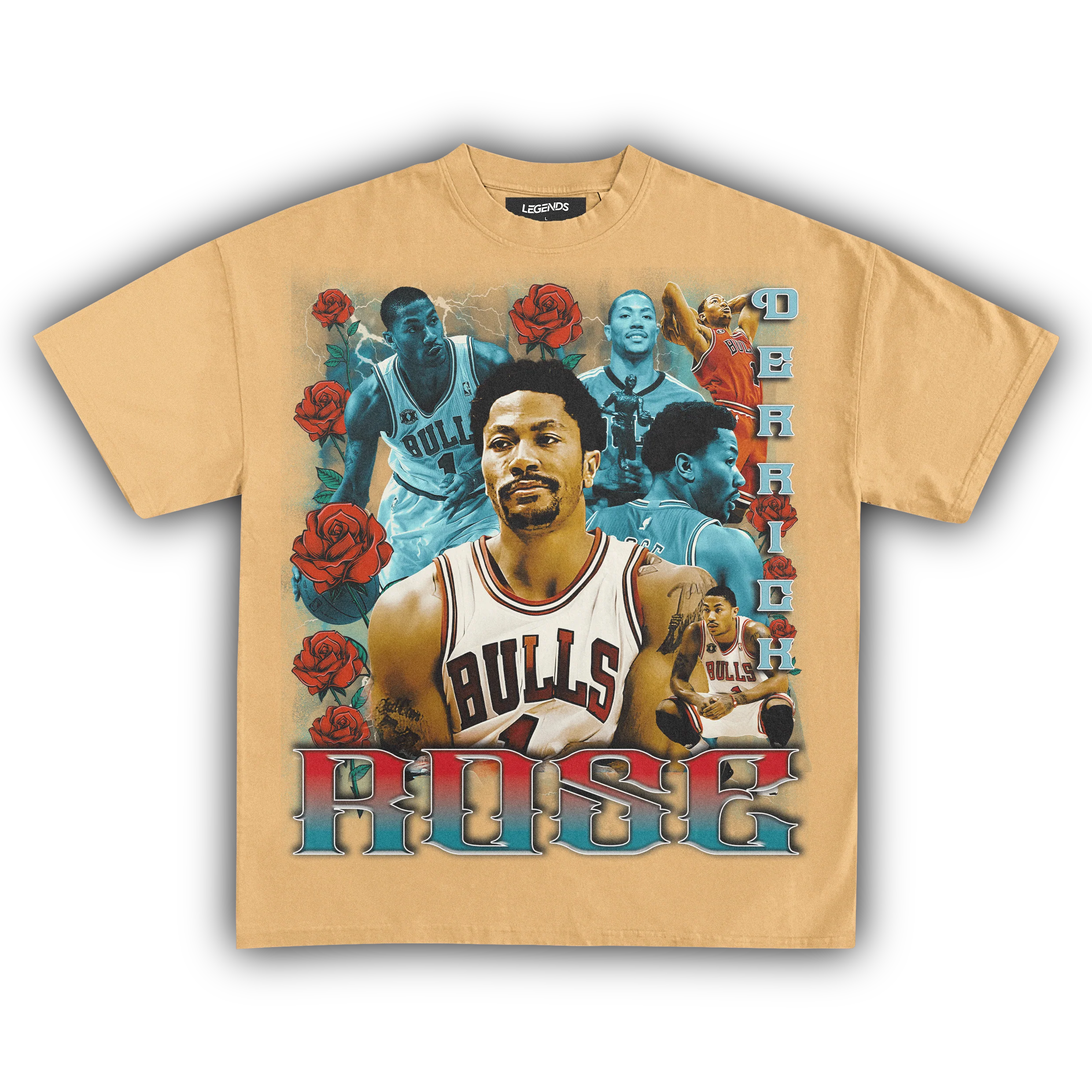 DERRICK ROSE BULLS TEE - Image 7