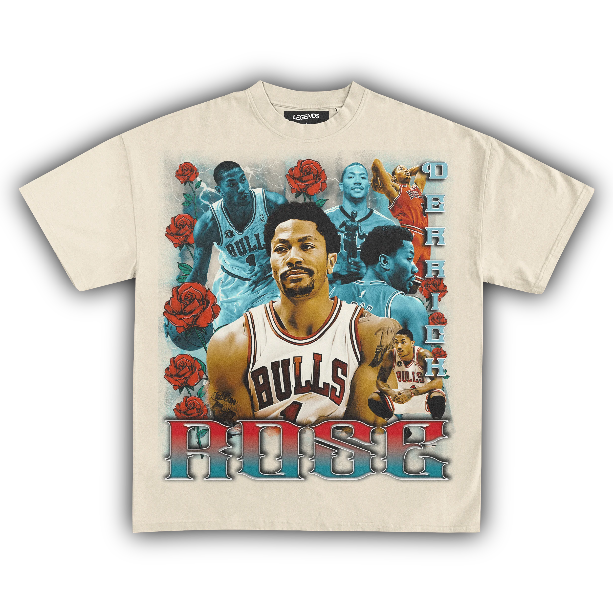 DERRICK ROSE BULLS TEE - Image 8