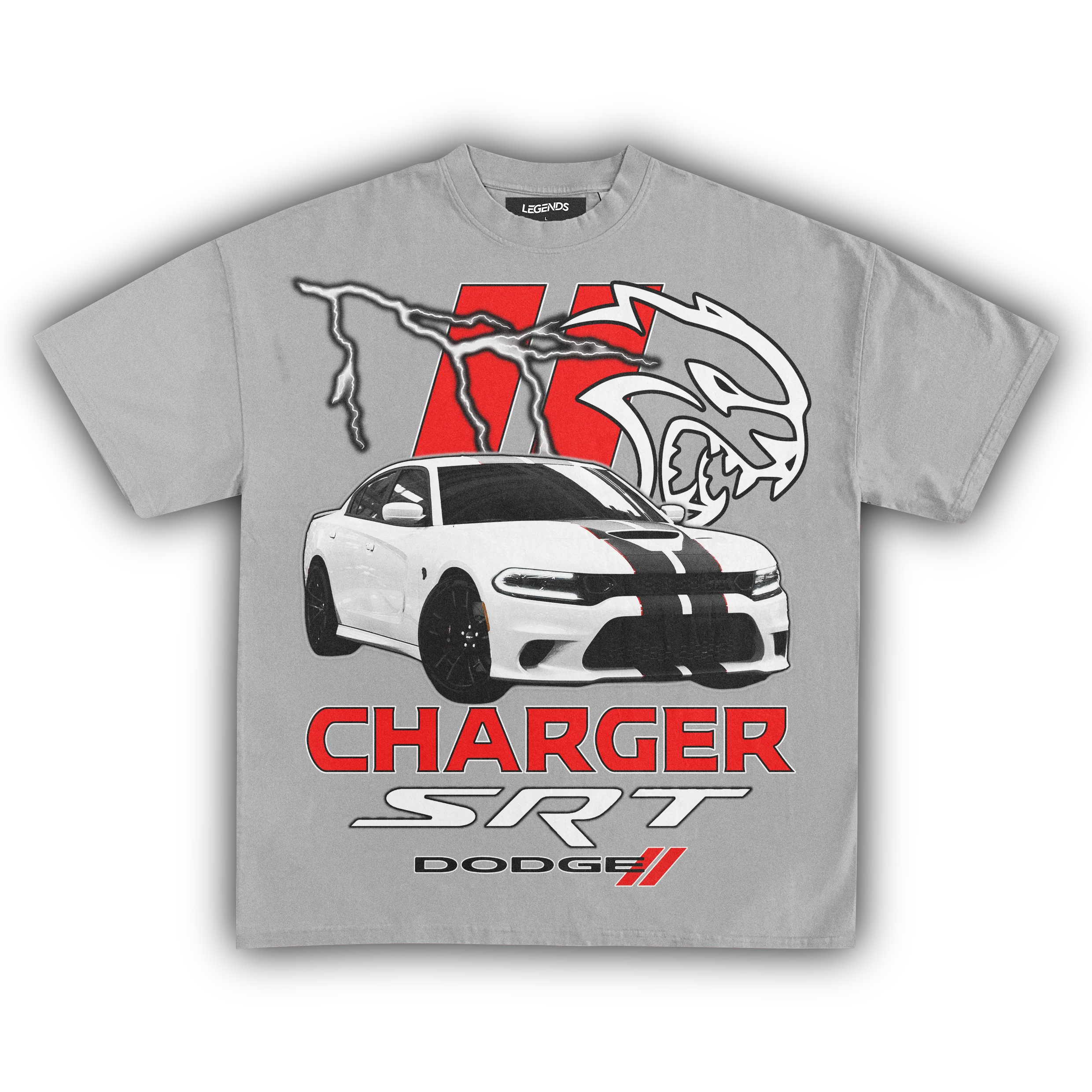 DODGE CHARGER SRT HELLCAT VINTAGE TEE - Image 10