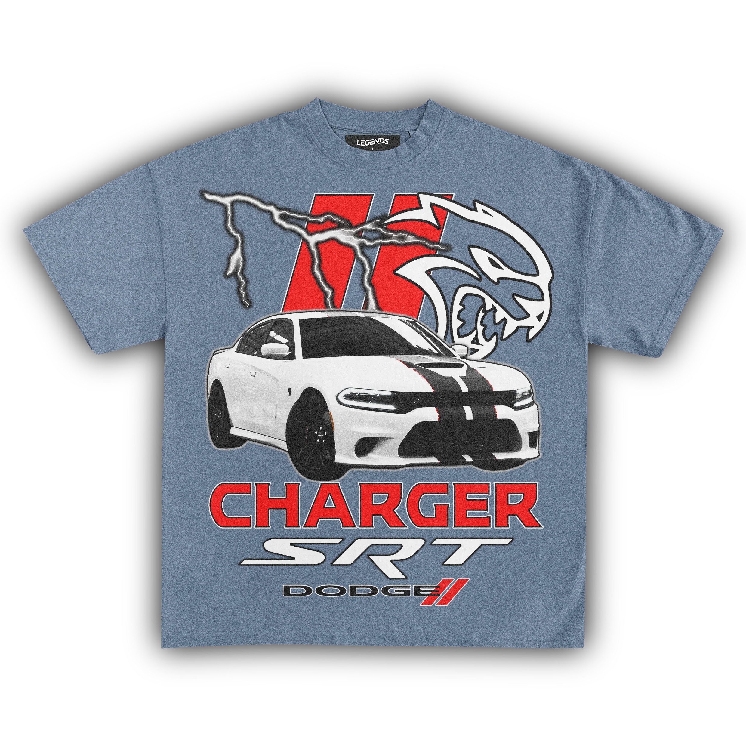 DODGE CHARGER SRT HELLCAT VINTAGE TEE - Image 13