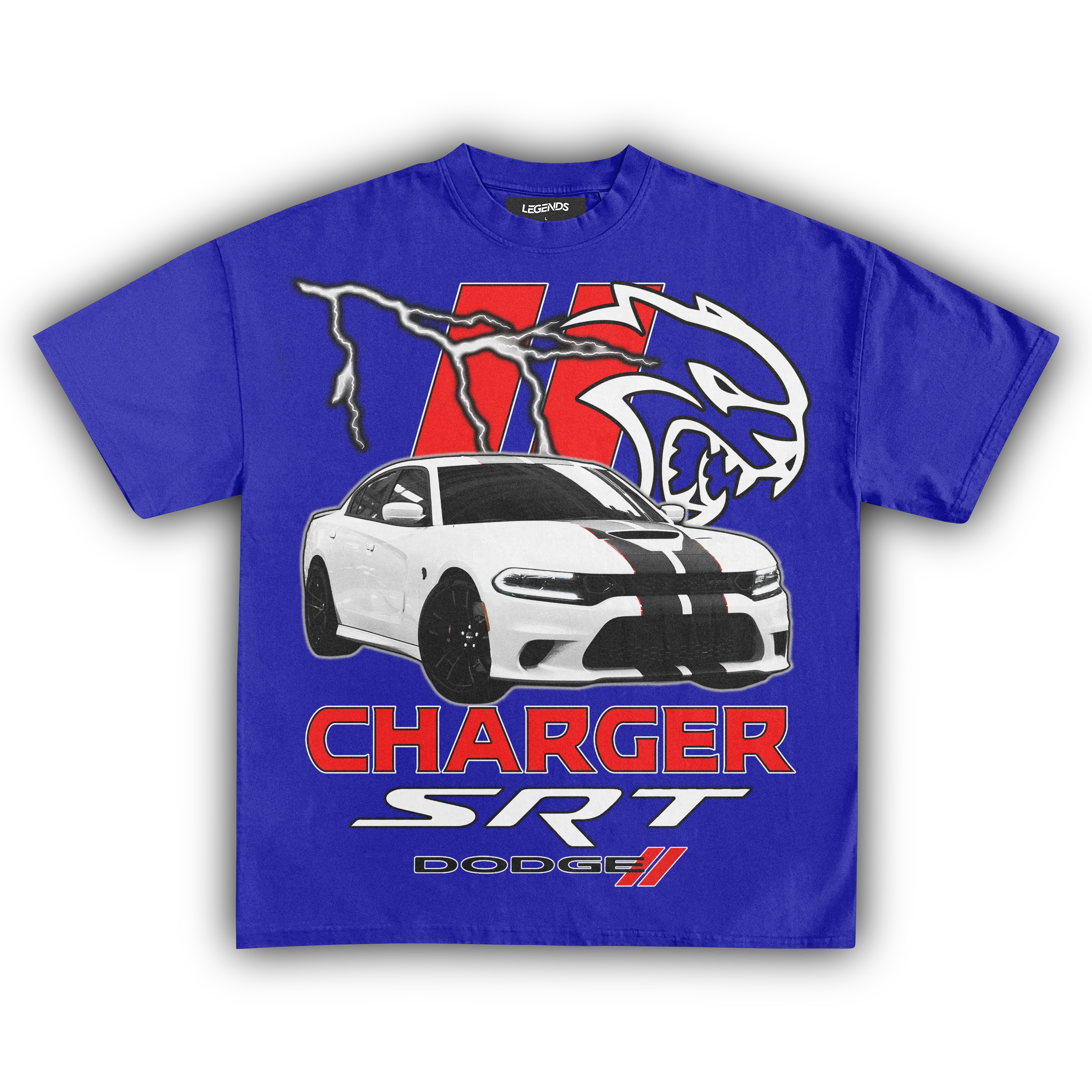 DODGE CHARGER SRT HELLCAT VINTAGE TEE - Image 5