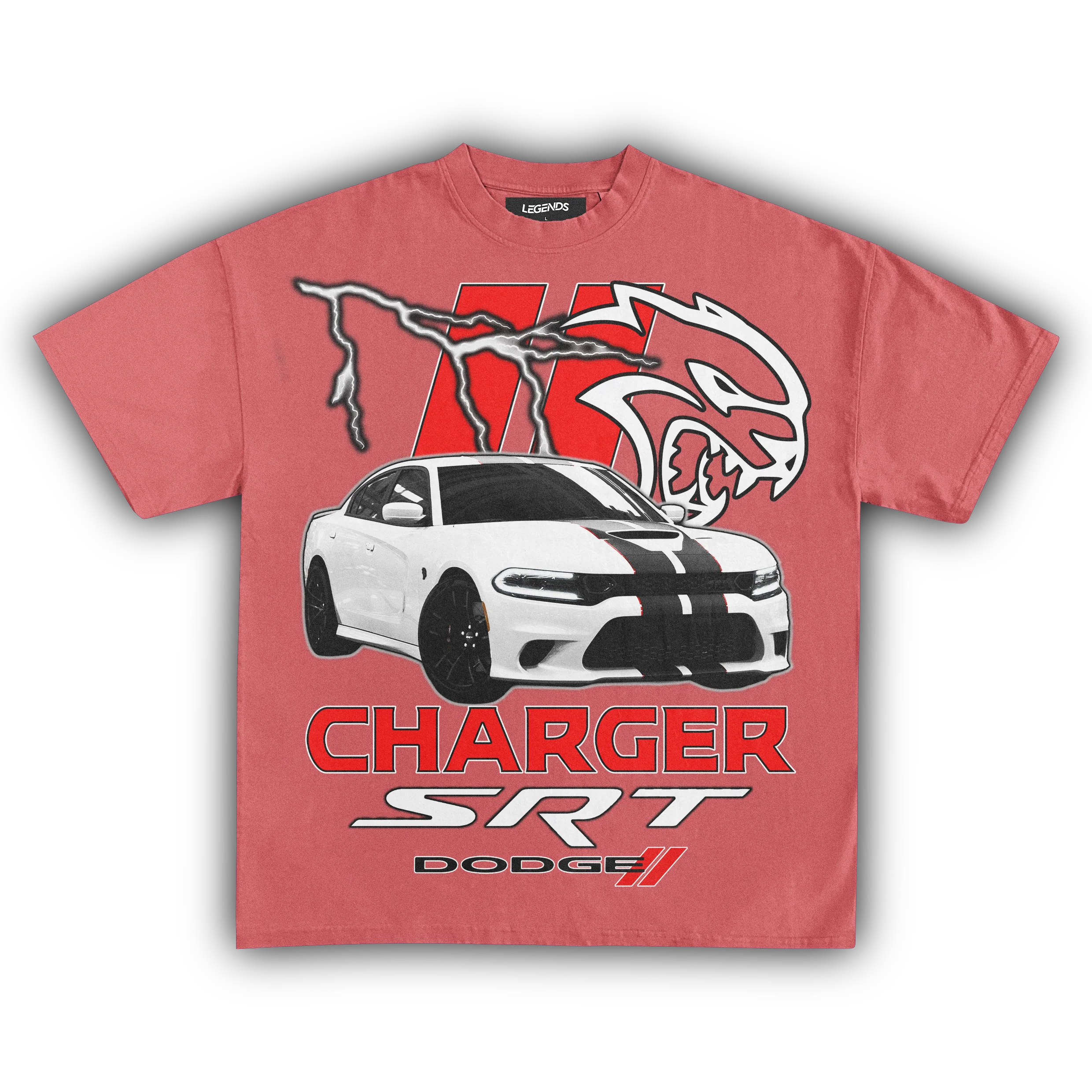 DODGE CHARGER SRT HELLCAT VINTAGE TEE - Image 6