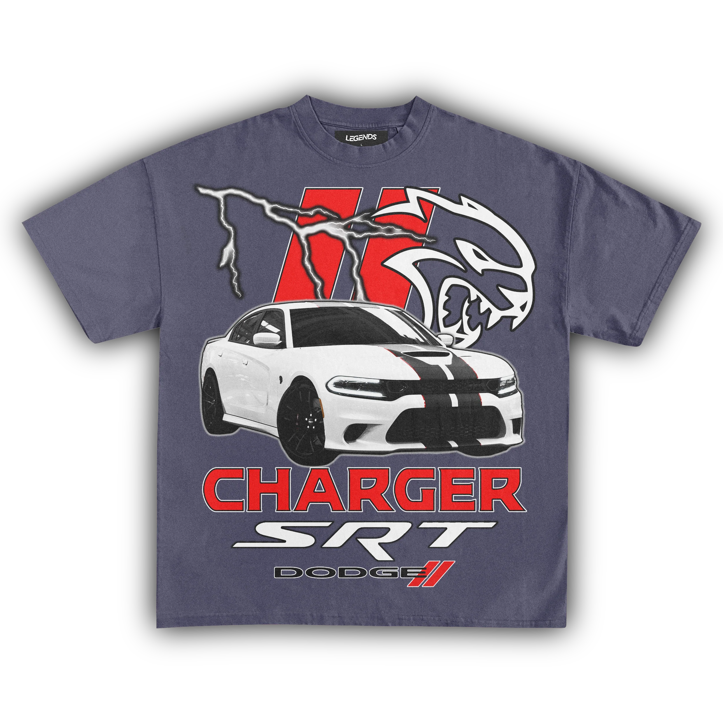 DODGE CHARGER SRT HELLCAT VINTAGE TEE - Image 7