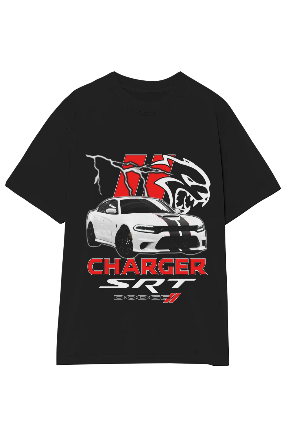 DODGE CHARGER SRT HELLCAT VINTAGE TEE - Image 9