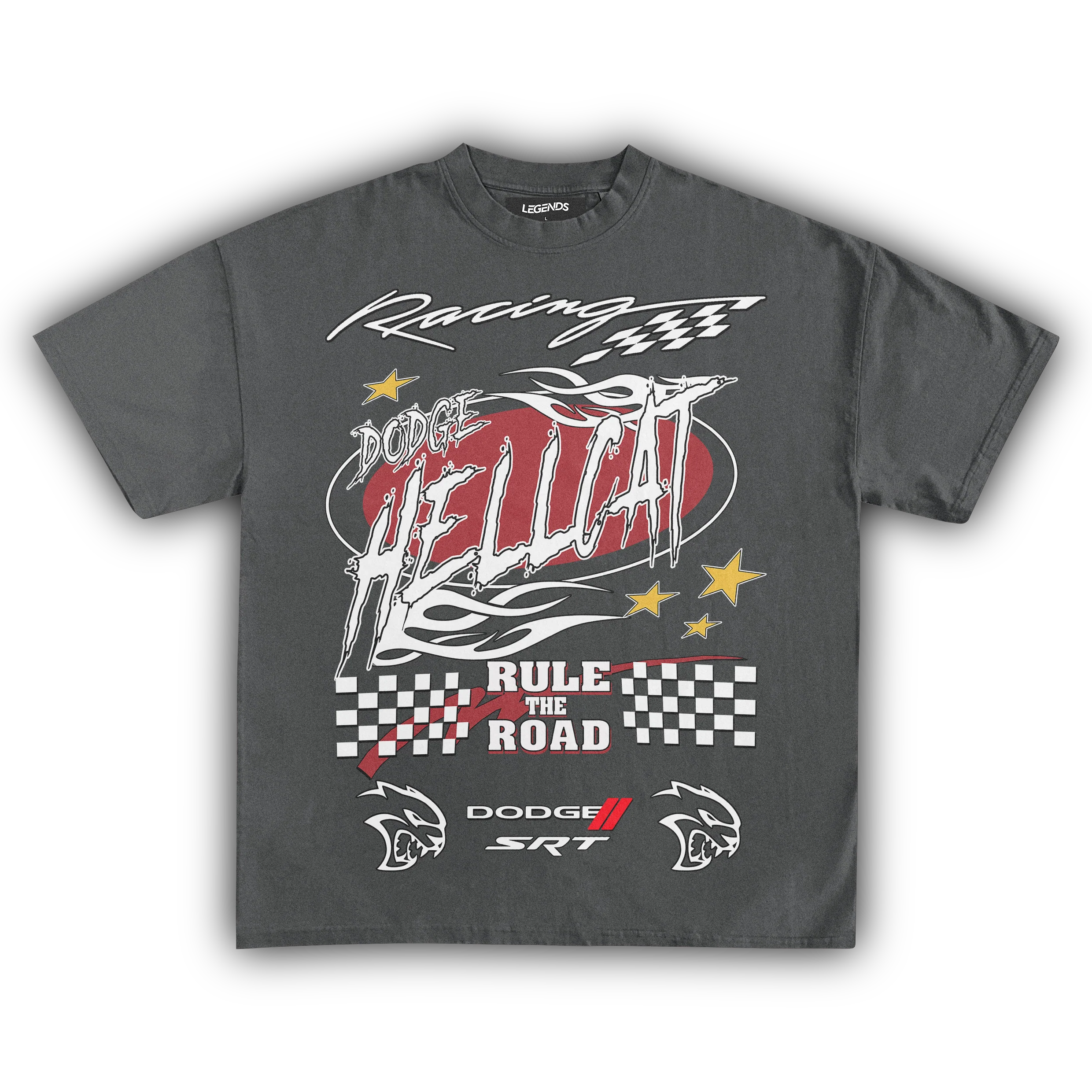 DODGE HELLCAT RULE THE ROAD TEE - Image 3