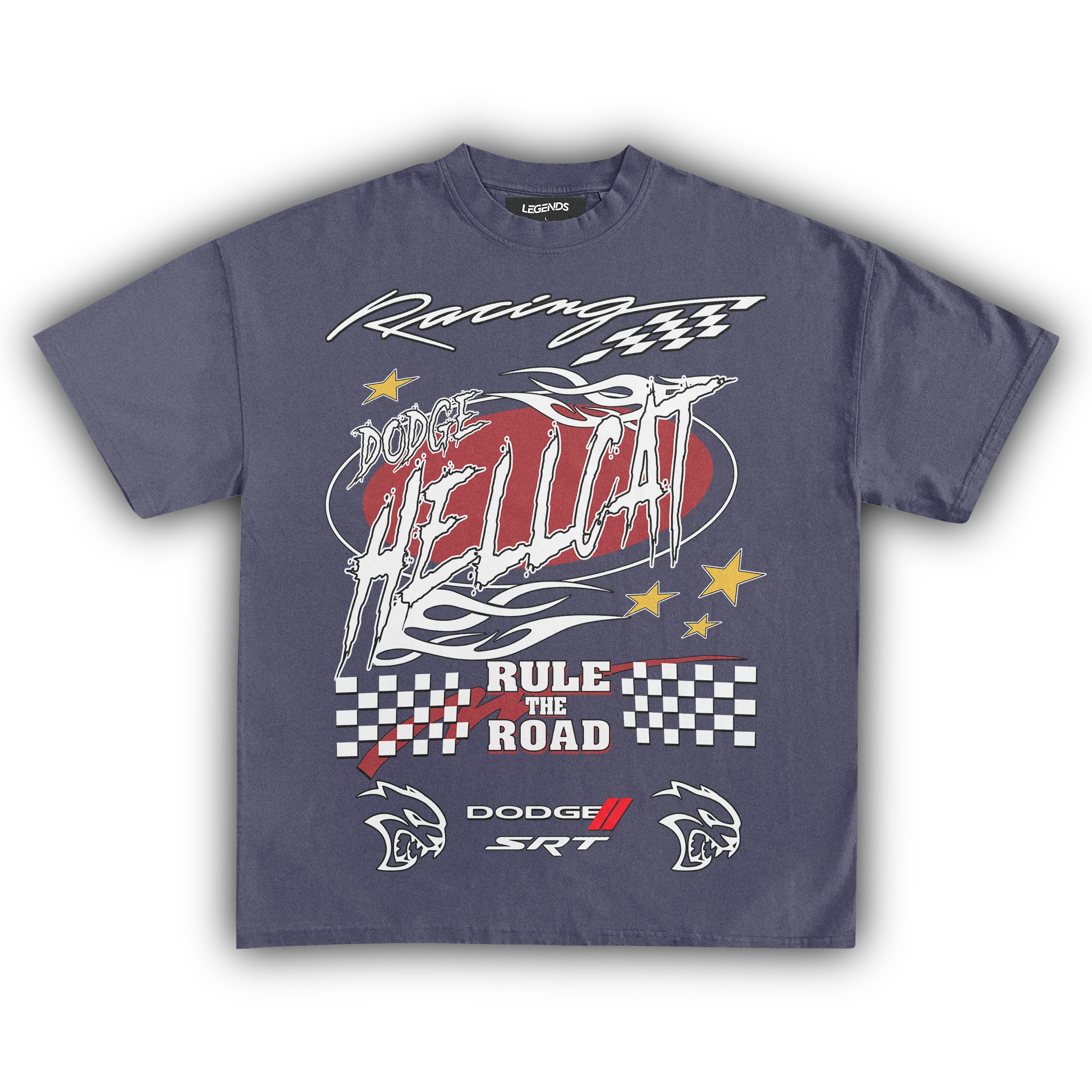 DODGE HELLCAT RULE THE ROAD TEE - Image 6