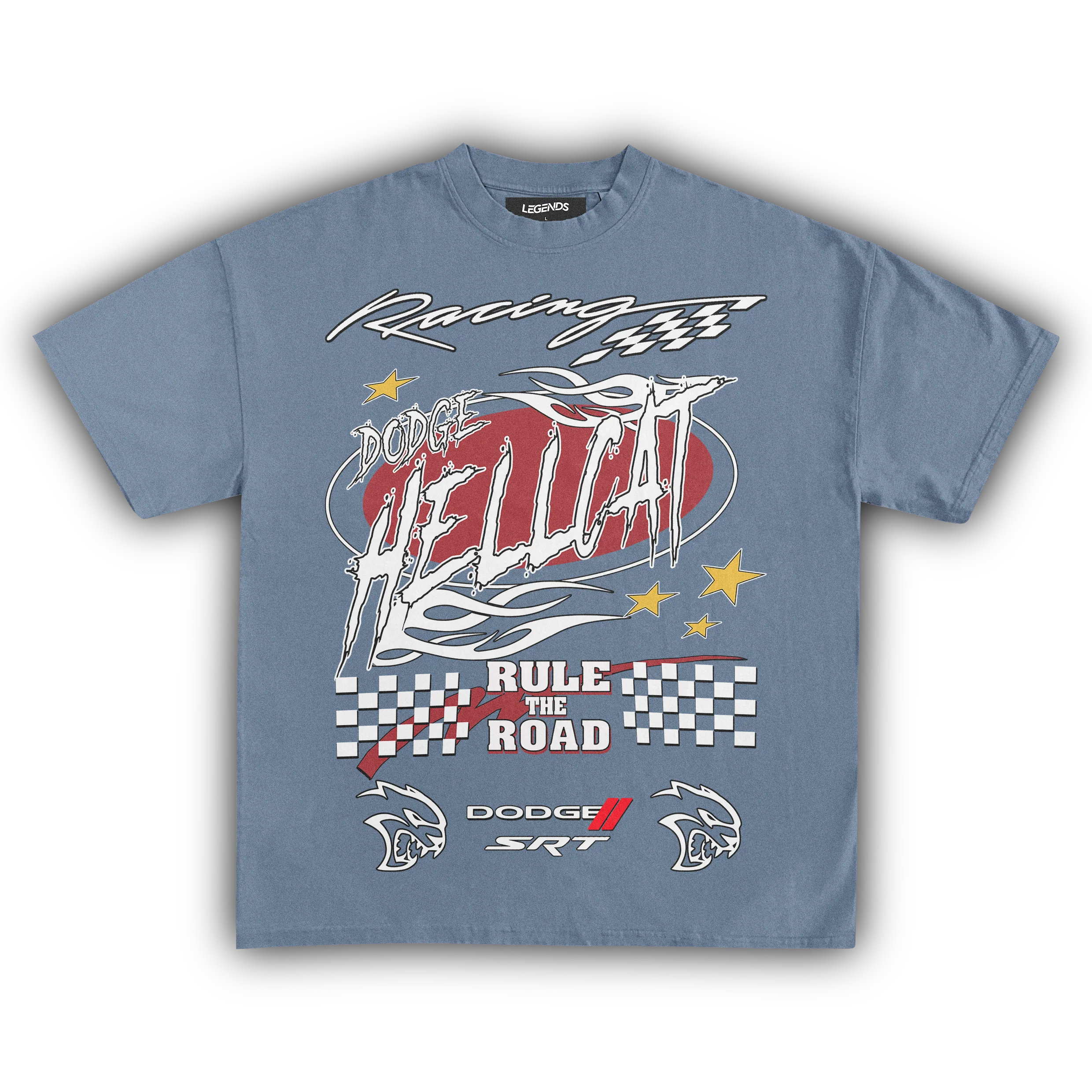 DODGE HELLCAT RULE THE ROAD TEE - Image 8