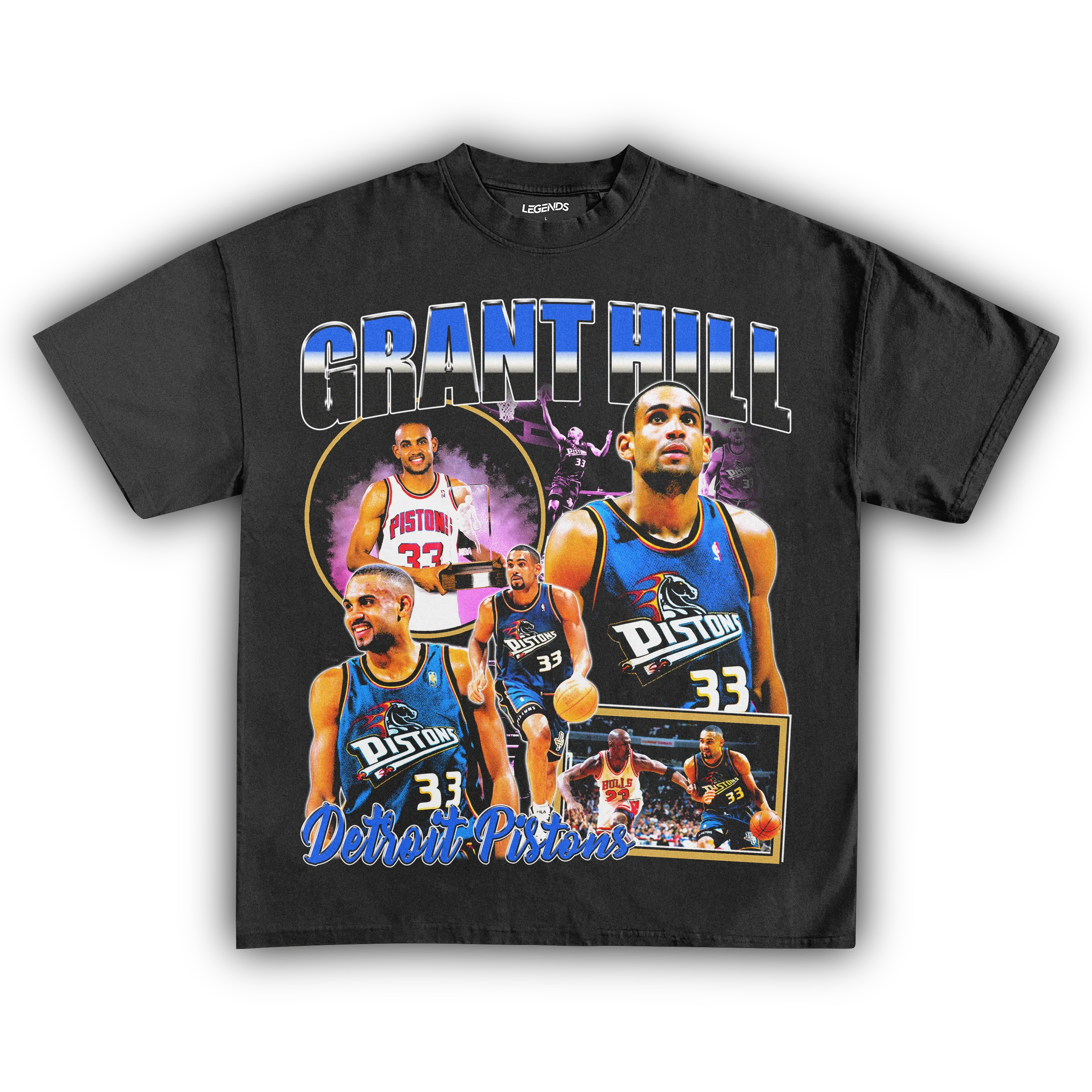 GRANT HILL PISTONS TEE - Image 3