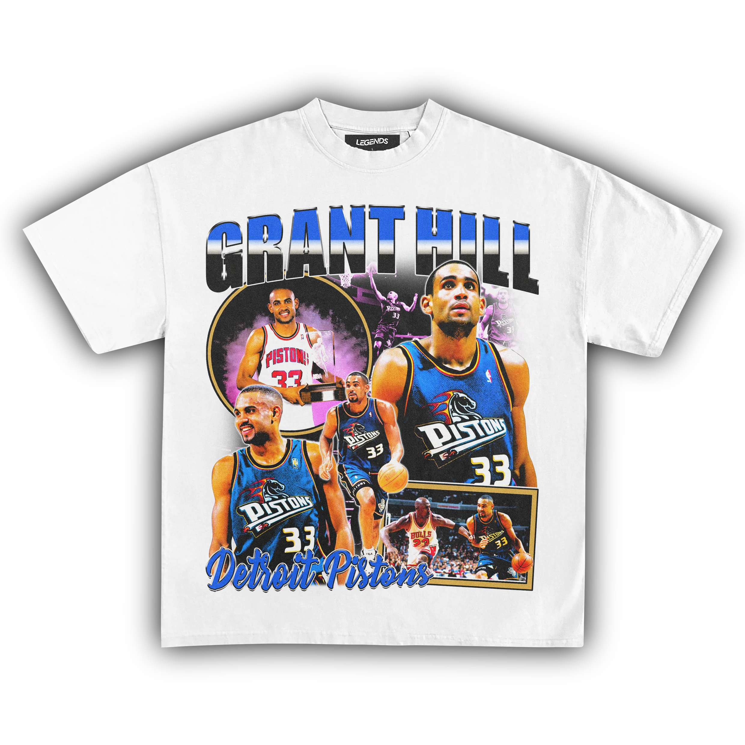 GRANT HILL PISTONS TEE - Image 4
