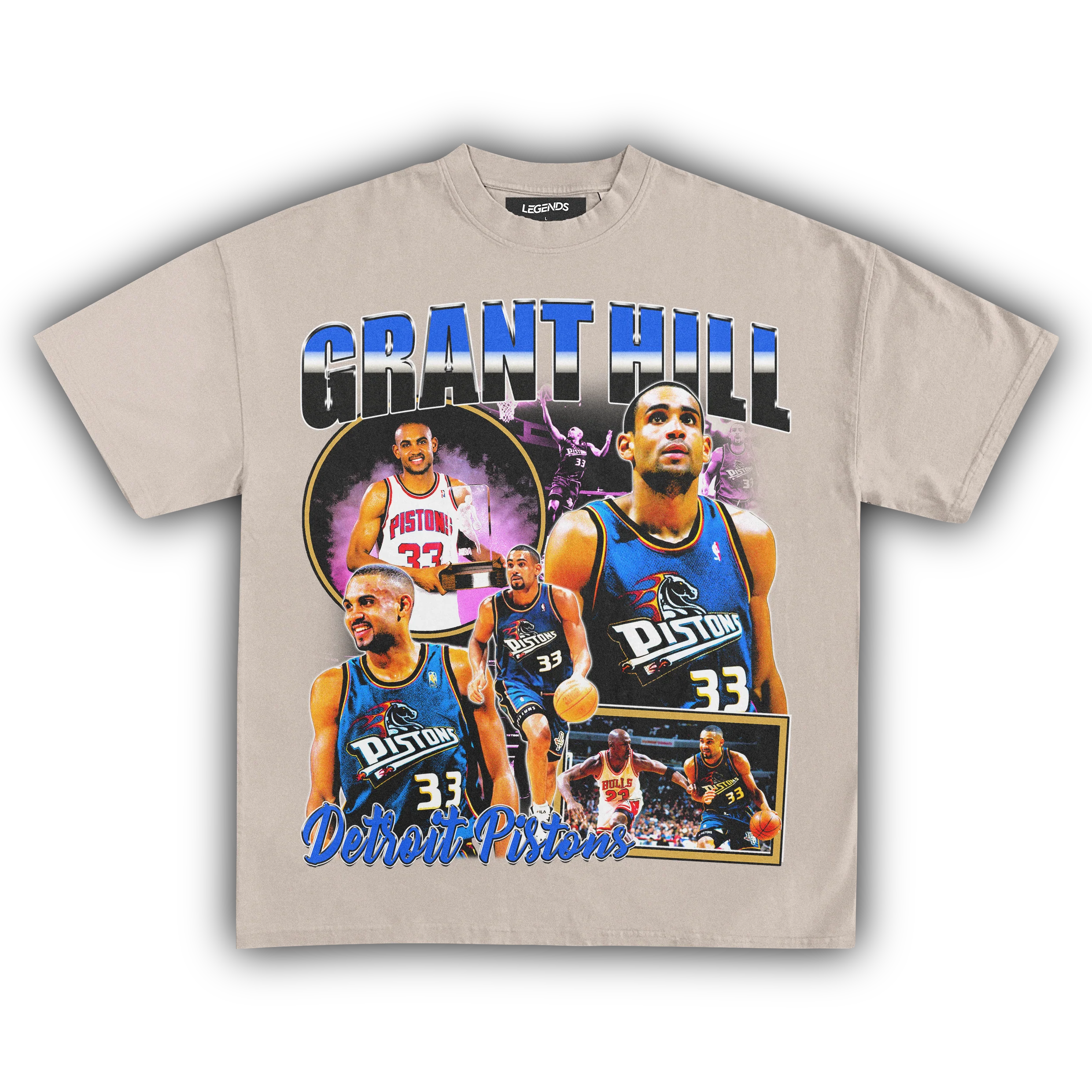 GRANT HILL PISTONS TEE - Image 5