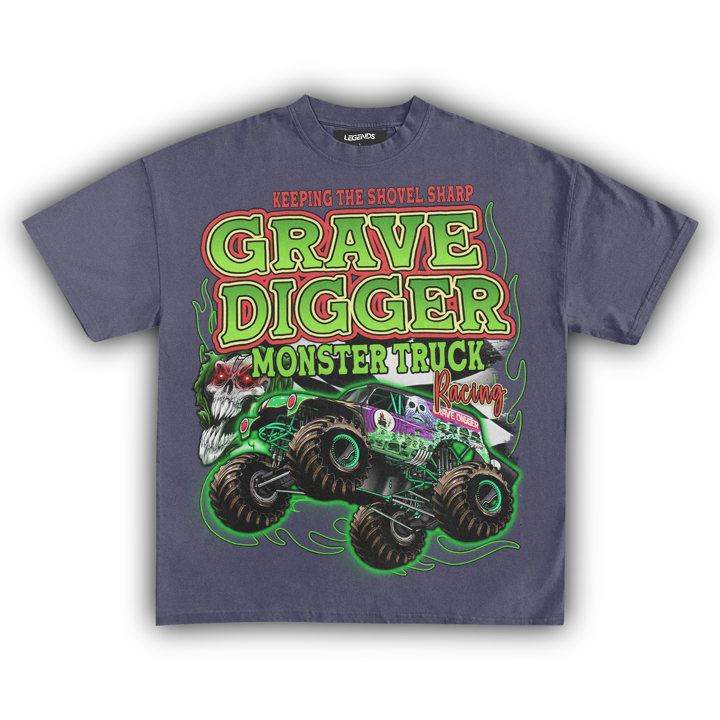 GRAVE DIGGER MONSTER JAM VINTAGE TEE - Image 3