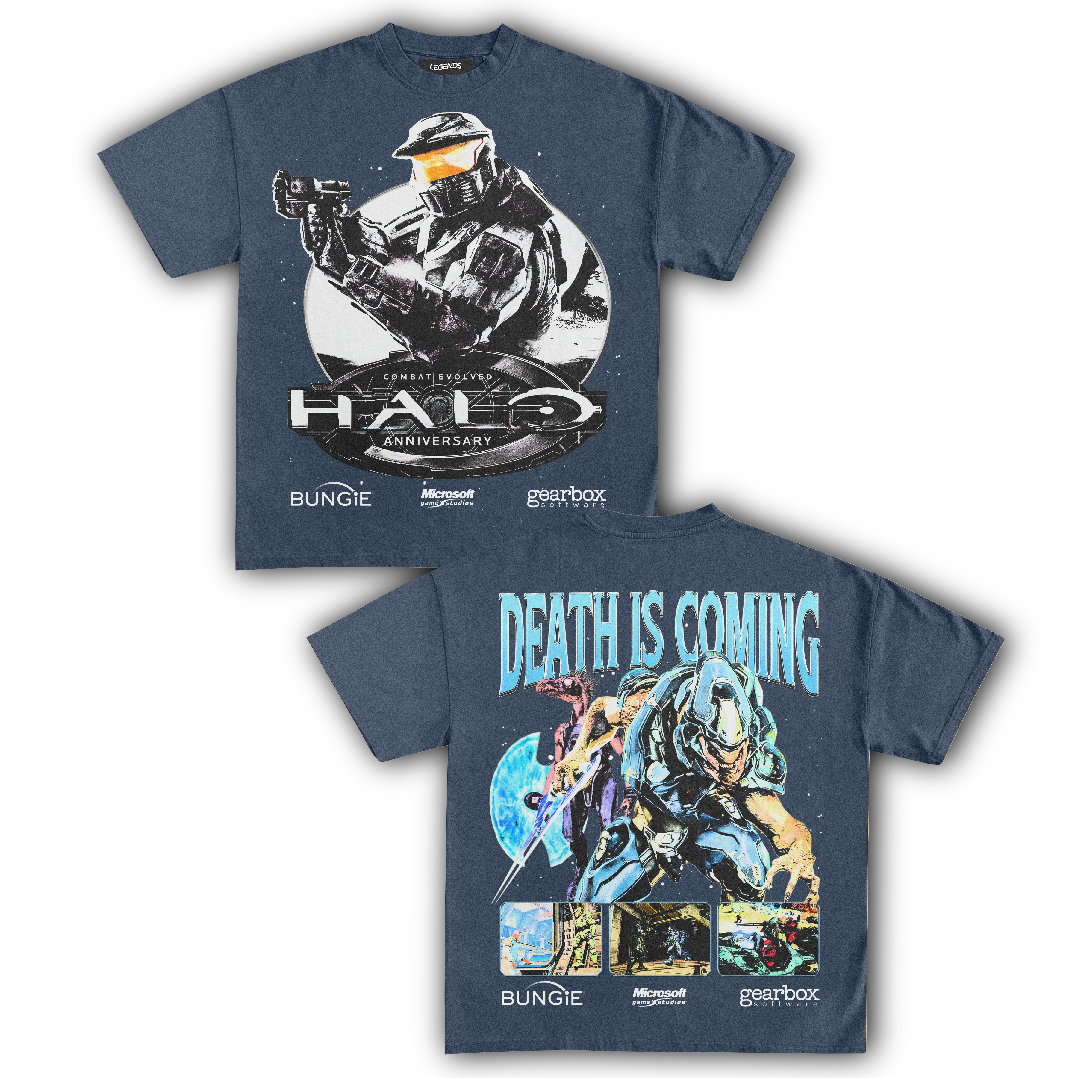 HALO: COMBAT EVOLVED 2001 VINTAGE TEE (Double Sided) - Image 3