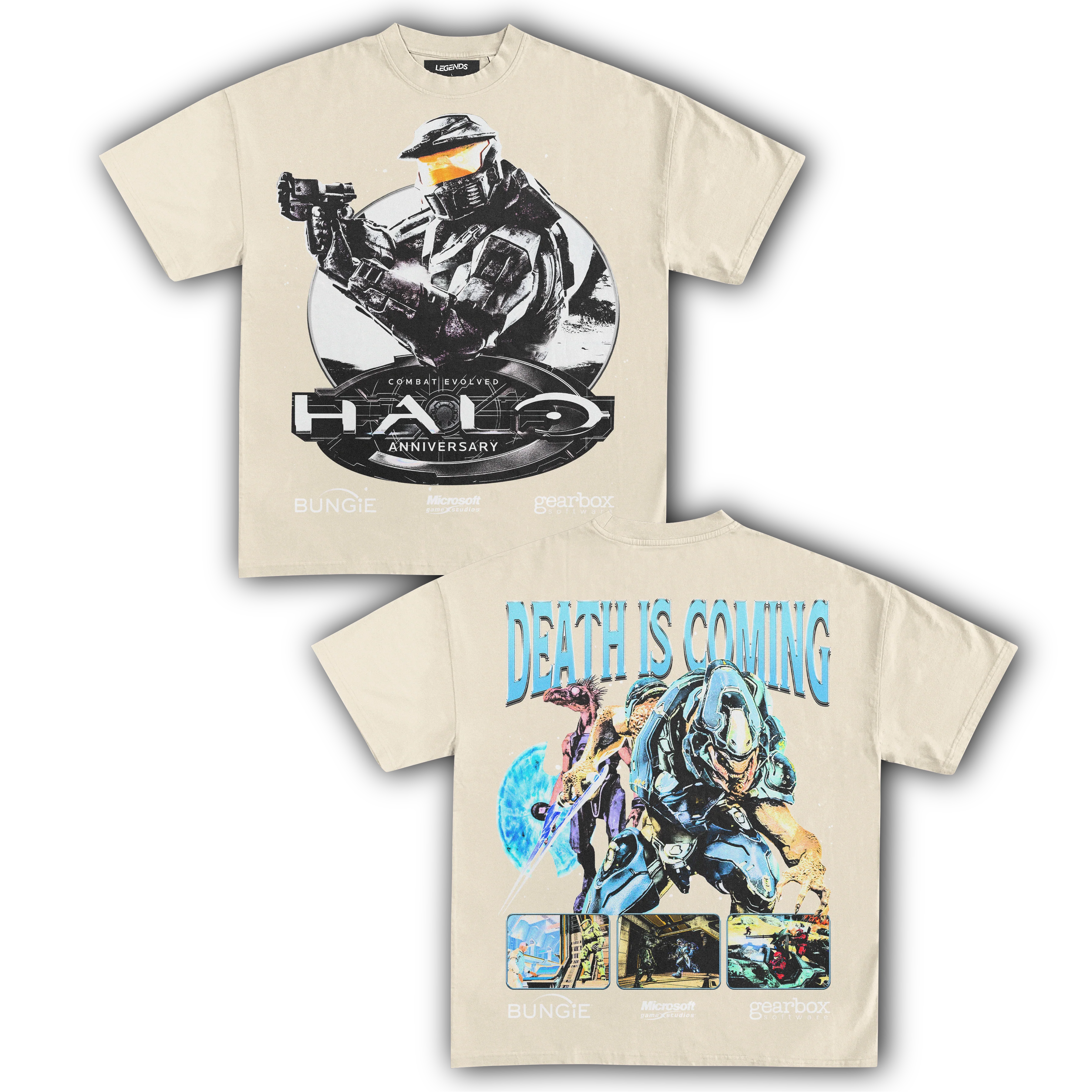 HALO: COMBAT EVOLVED 2001 VINTAGE TEE (Double Sided) - Image 5