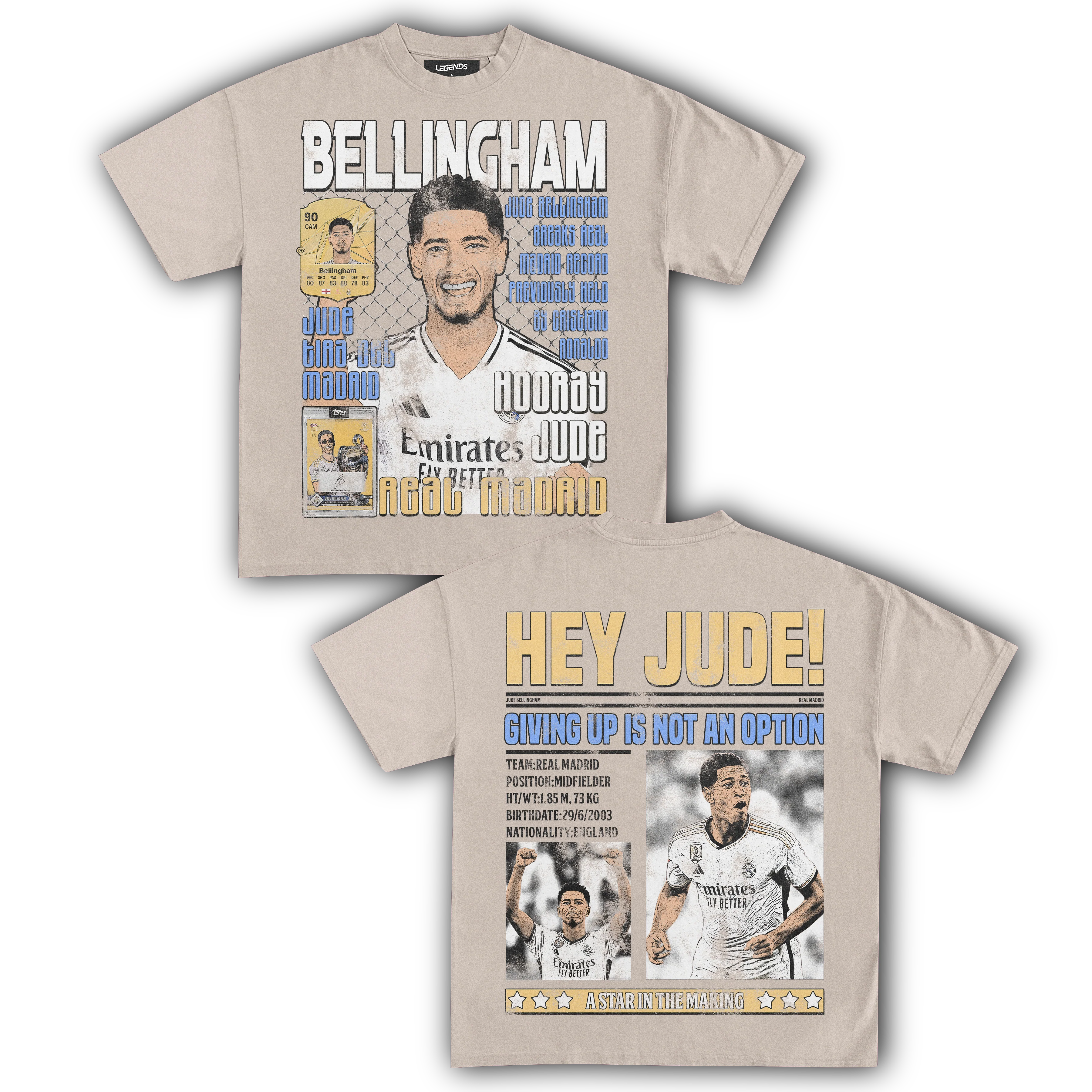 HEY JUDE! BELLINGHAM TEE (Double Sided) - Image 11