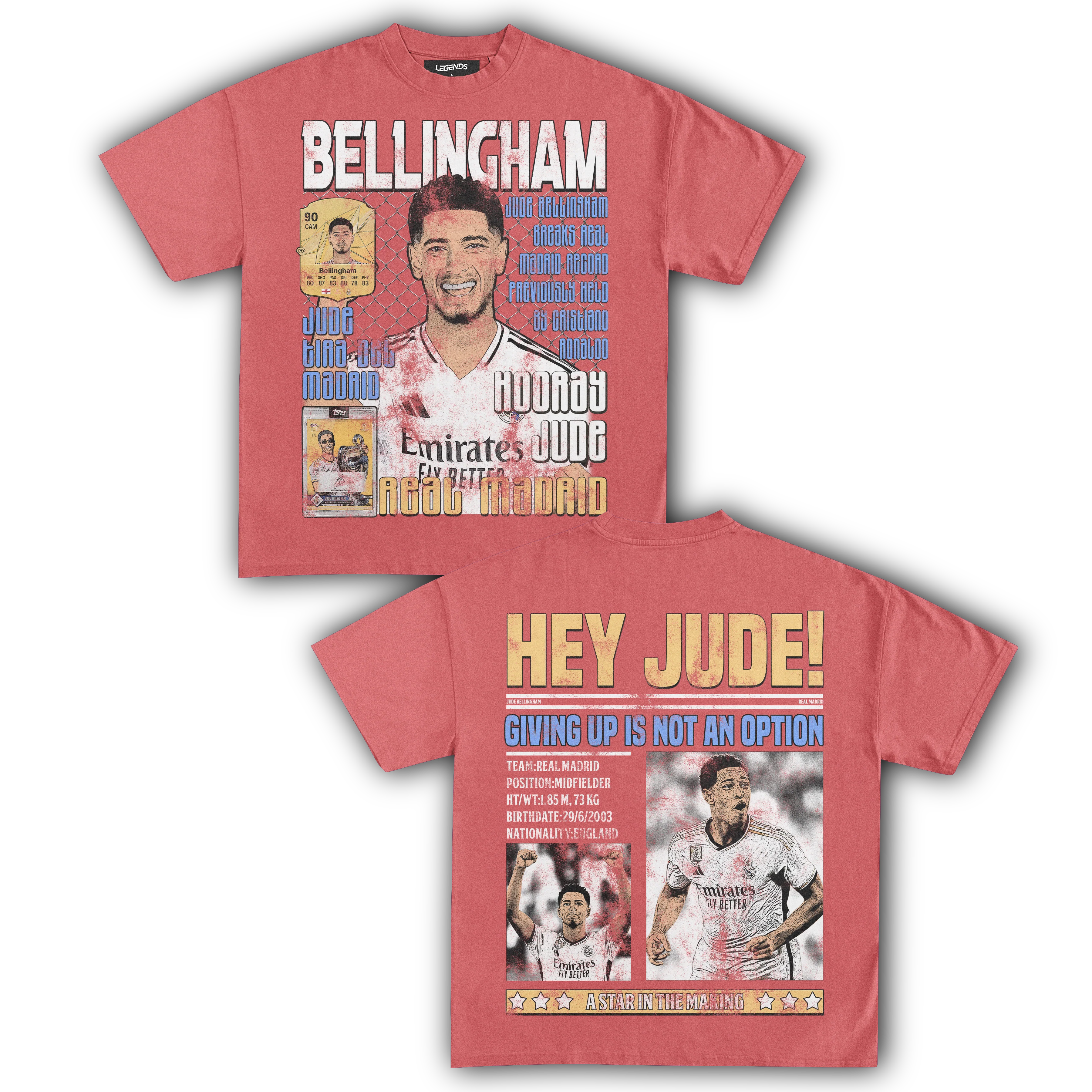 HEY JUDE! BELLINGHAM TEE (Double Sided) - Image 12